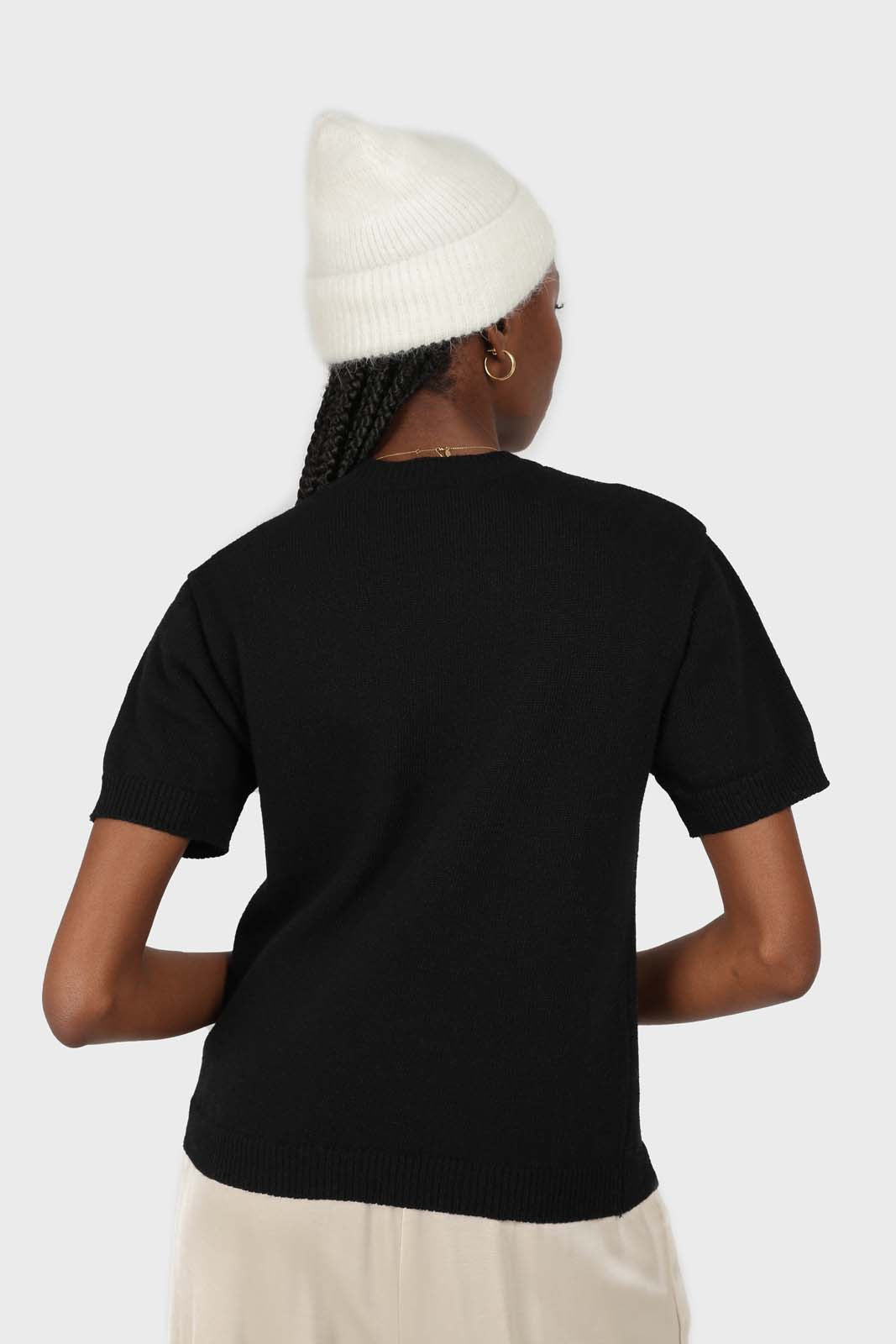 White mohair beanie hat_5