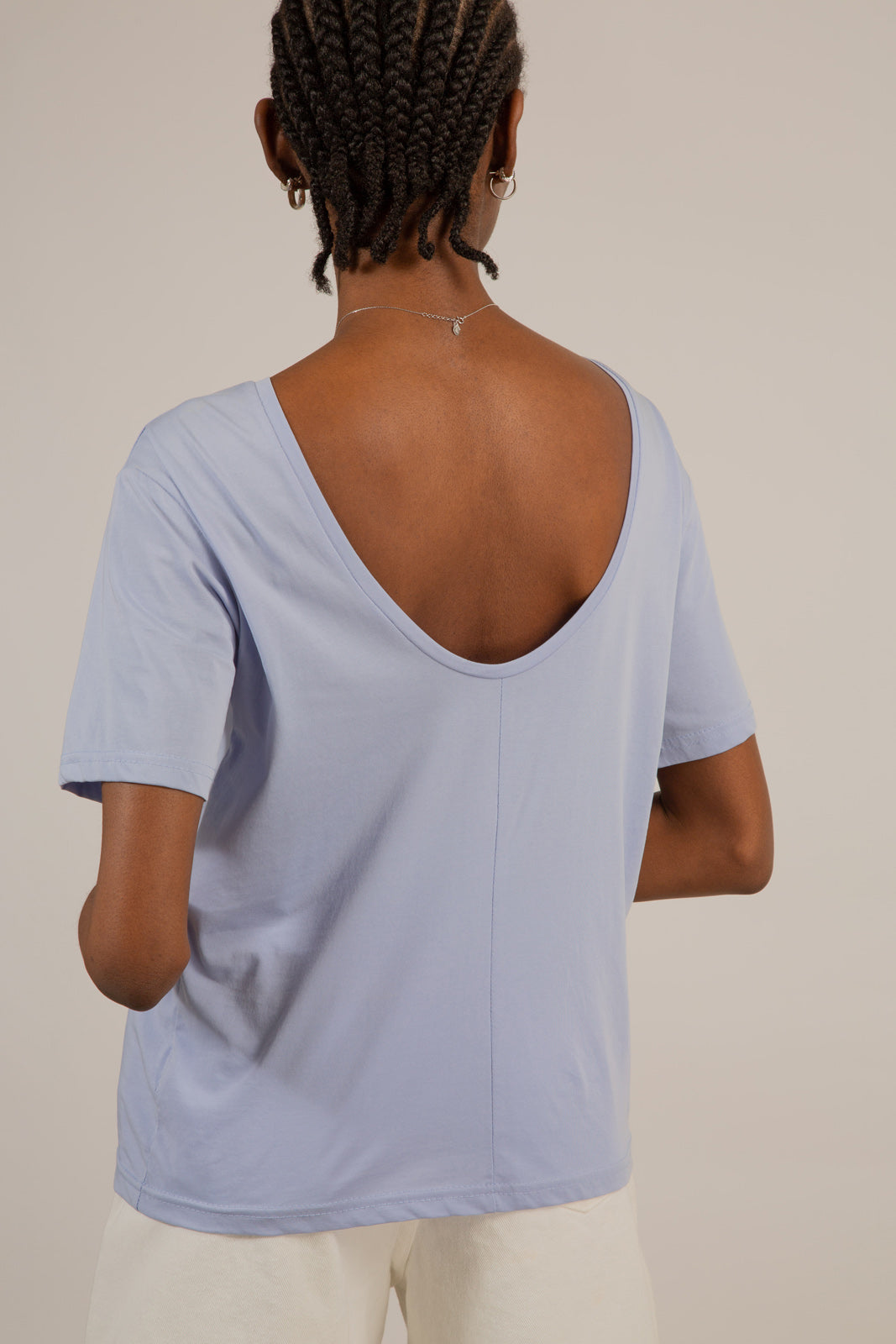 Blue open back tee_2