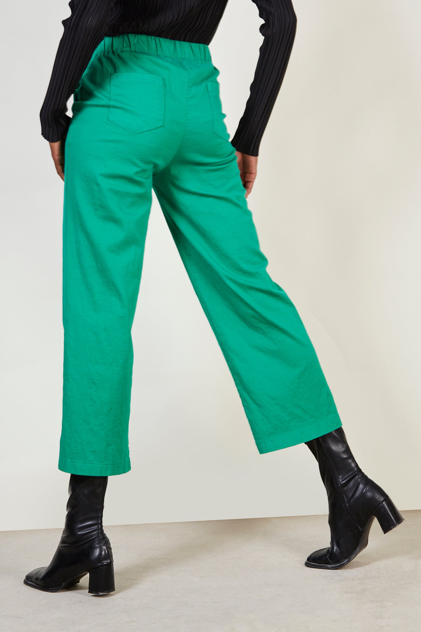 Green wide leg trousers_4