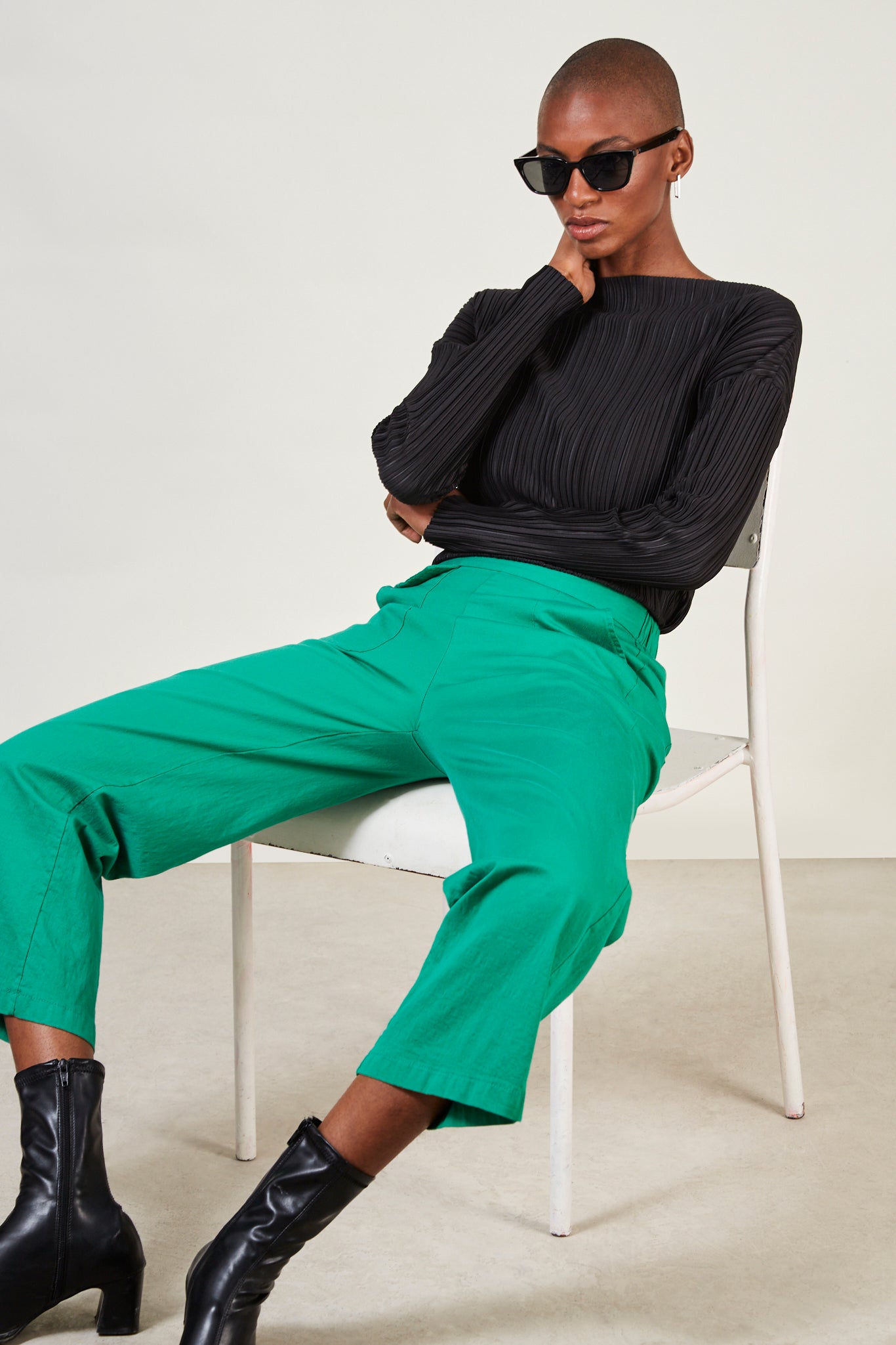 Green wide leg trousers_2