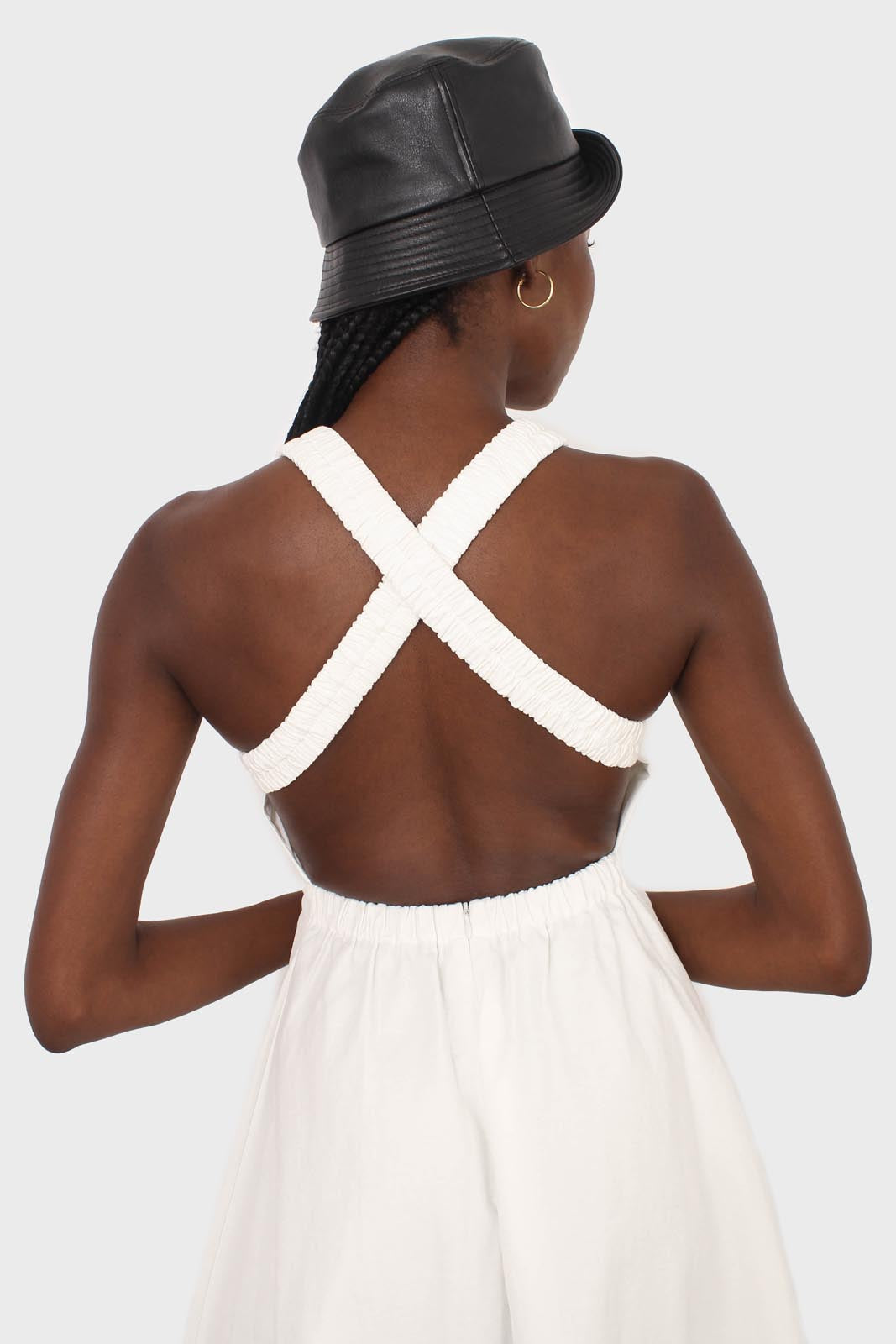 White open cross back dress_5