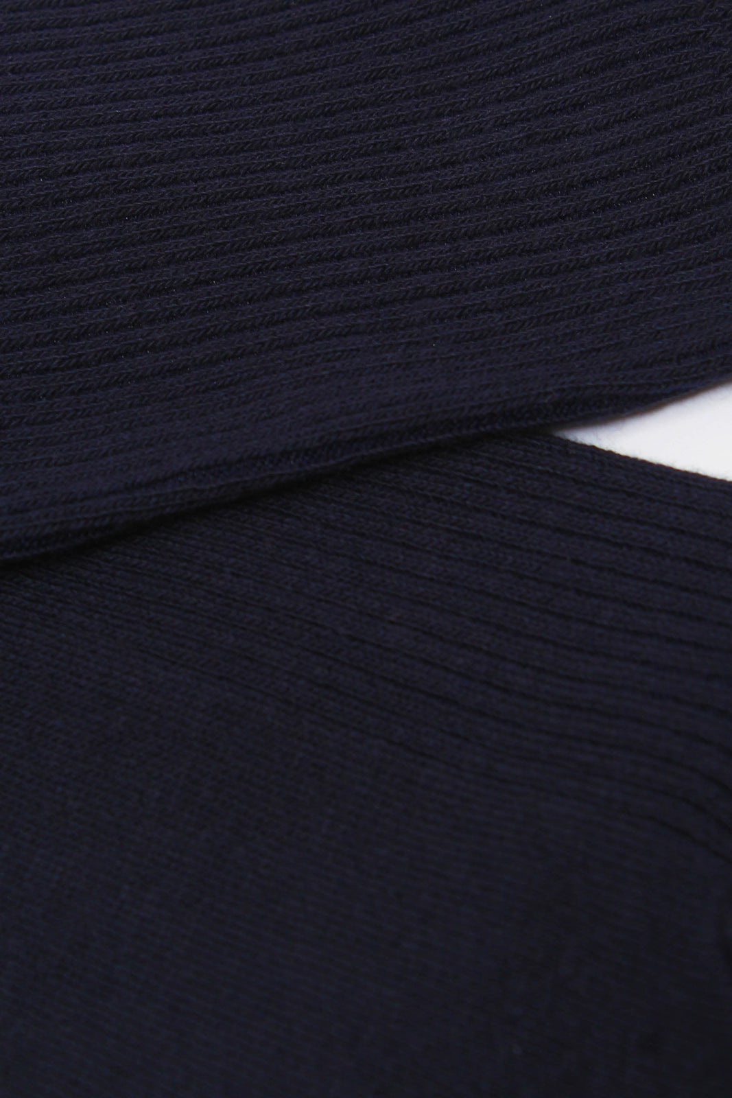Navy blue classic ribbed socks_2