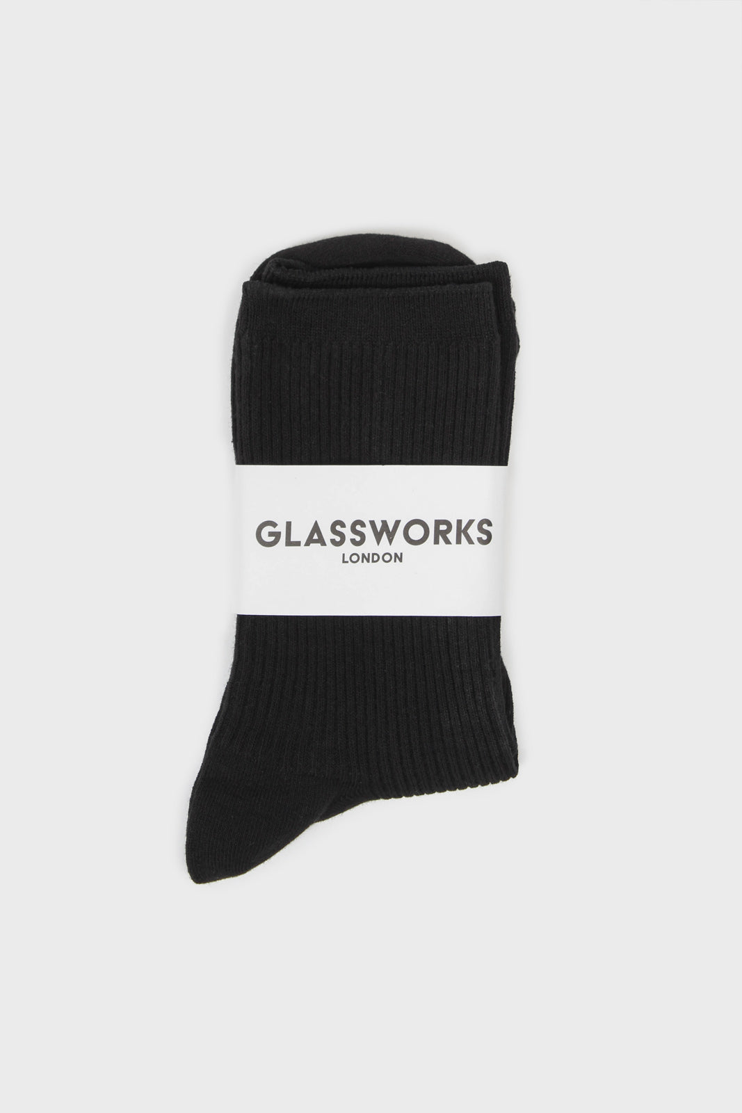 Black classic ribbed socks_2