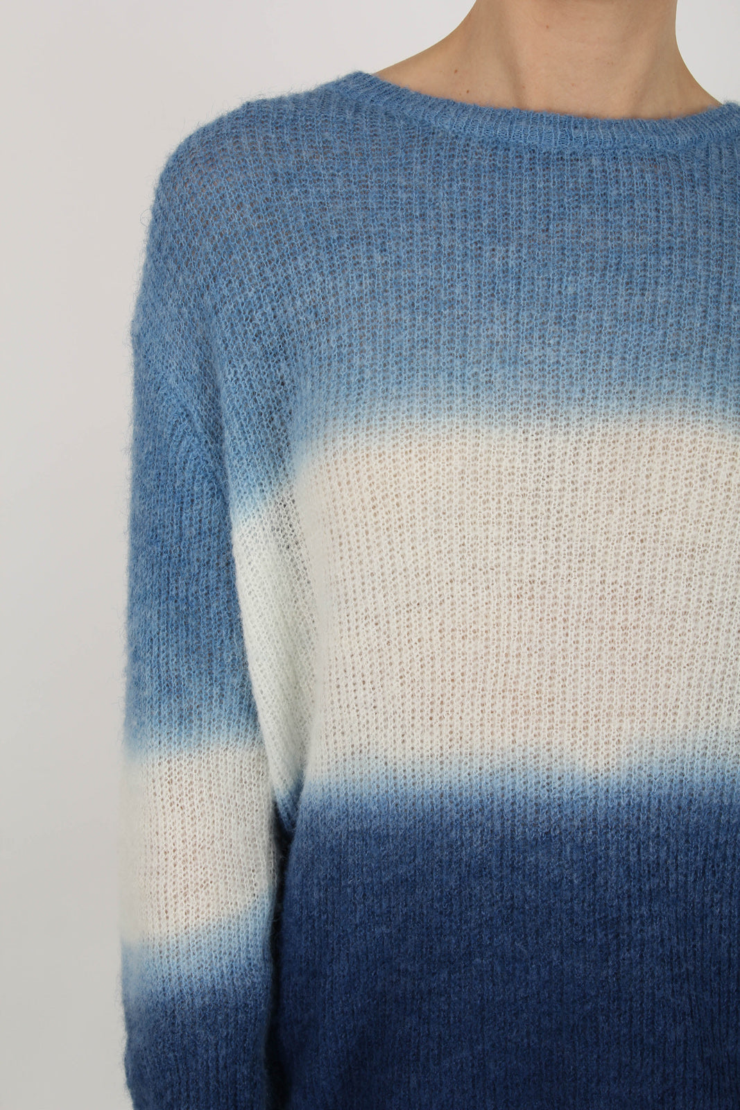 Blue dip tie dye wool blend jumper_6