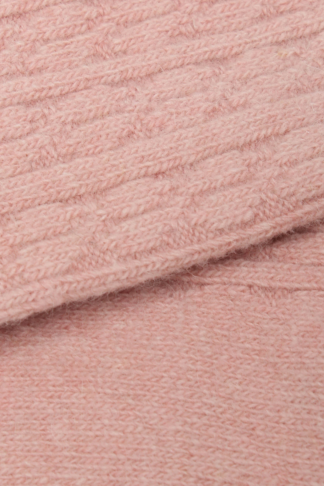 Pink wool blend cableknit socks_2