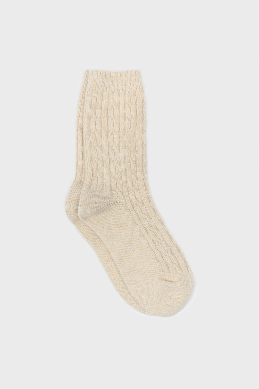 Wool blend cableknit socks - Set of 3