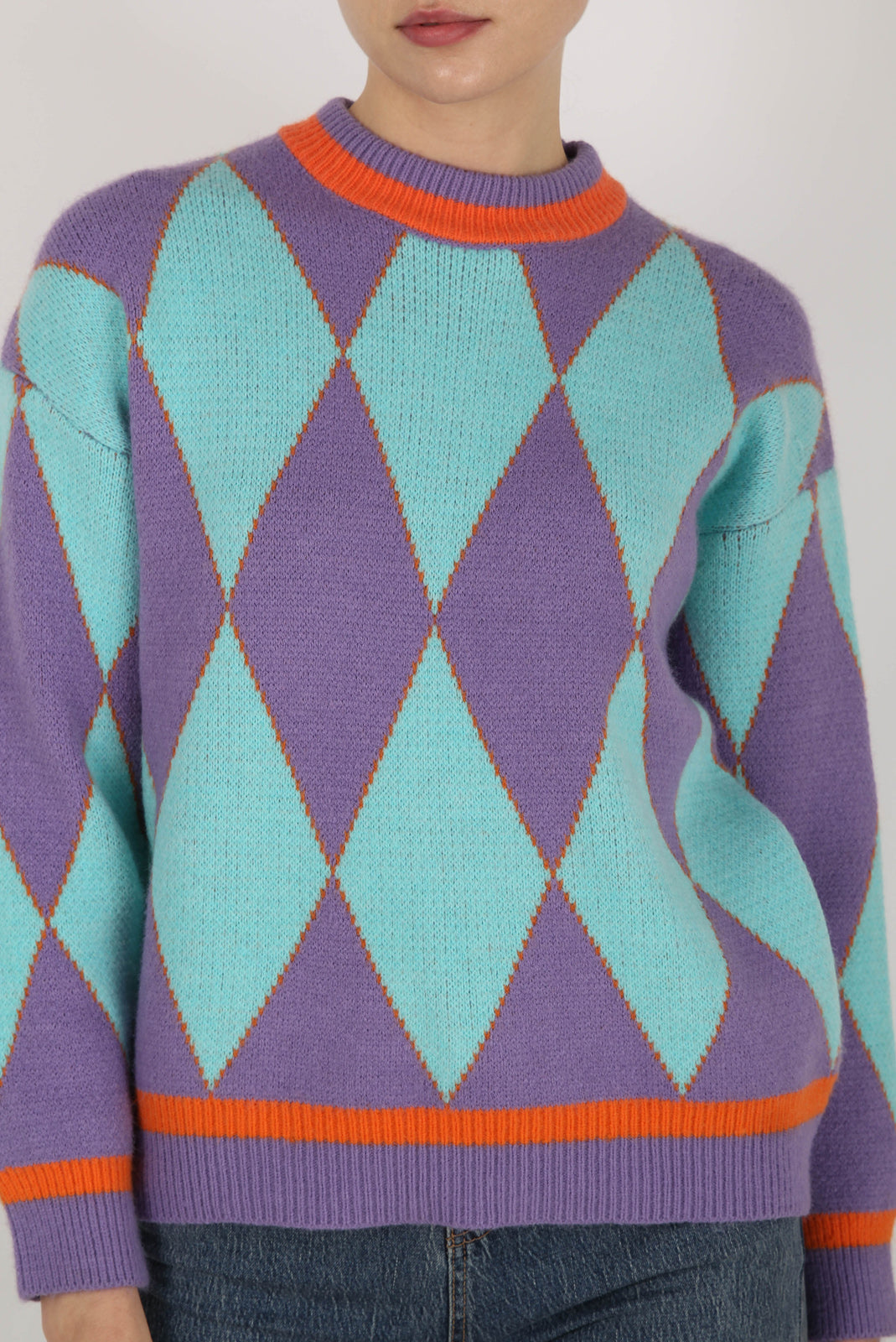 Purple and blue bold diamonds jumper_1