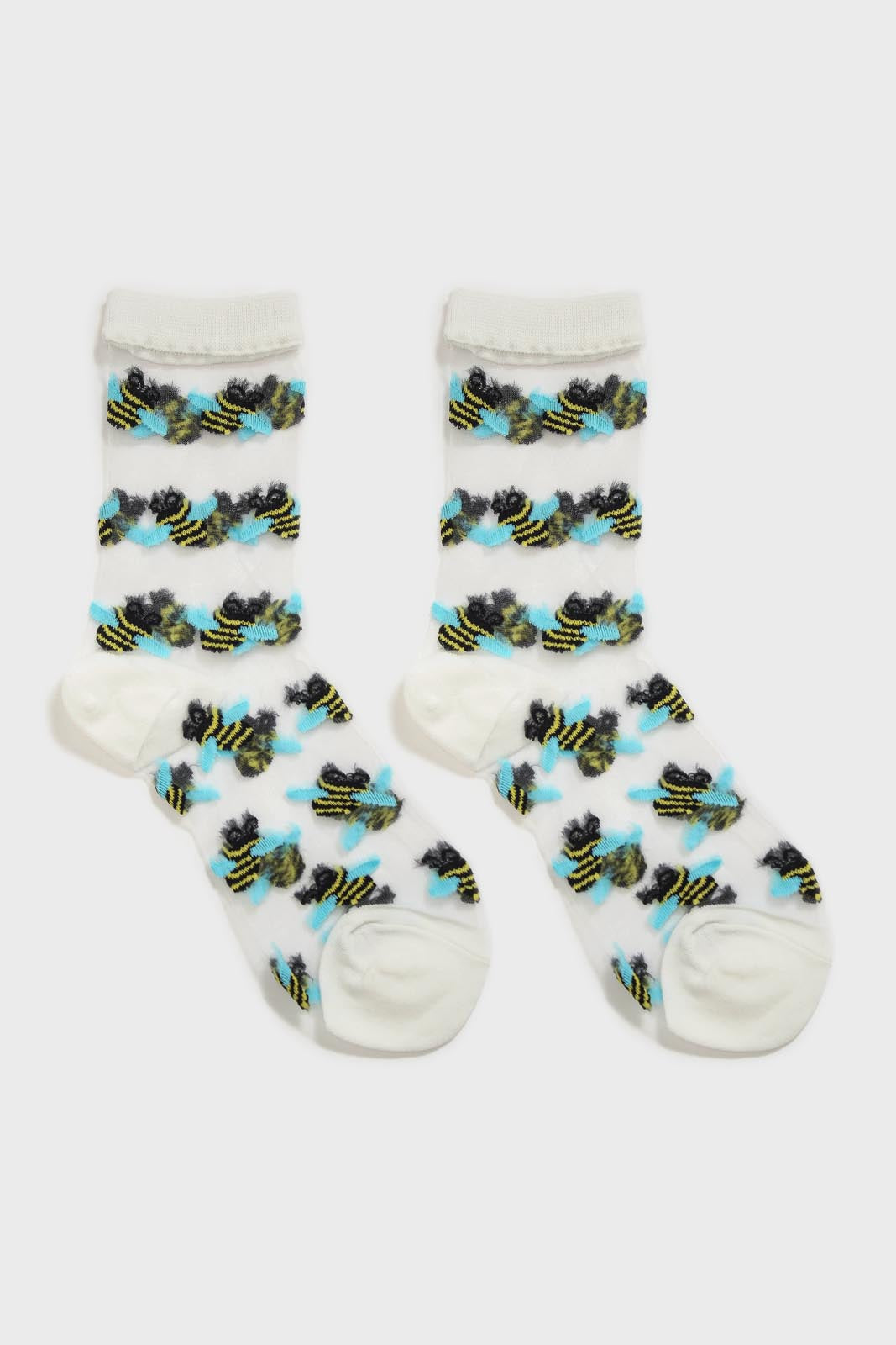 Bumble bee sheer socks_3