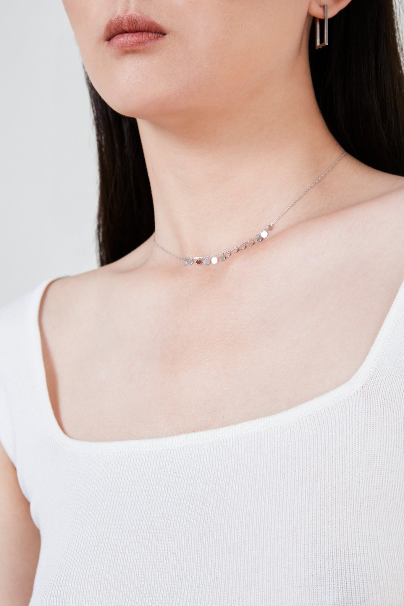 White square neck knit tank_5