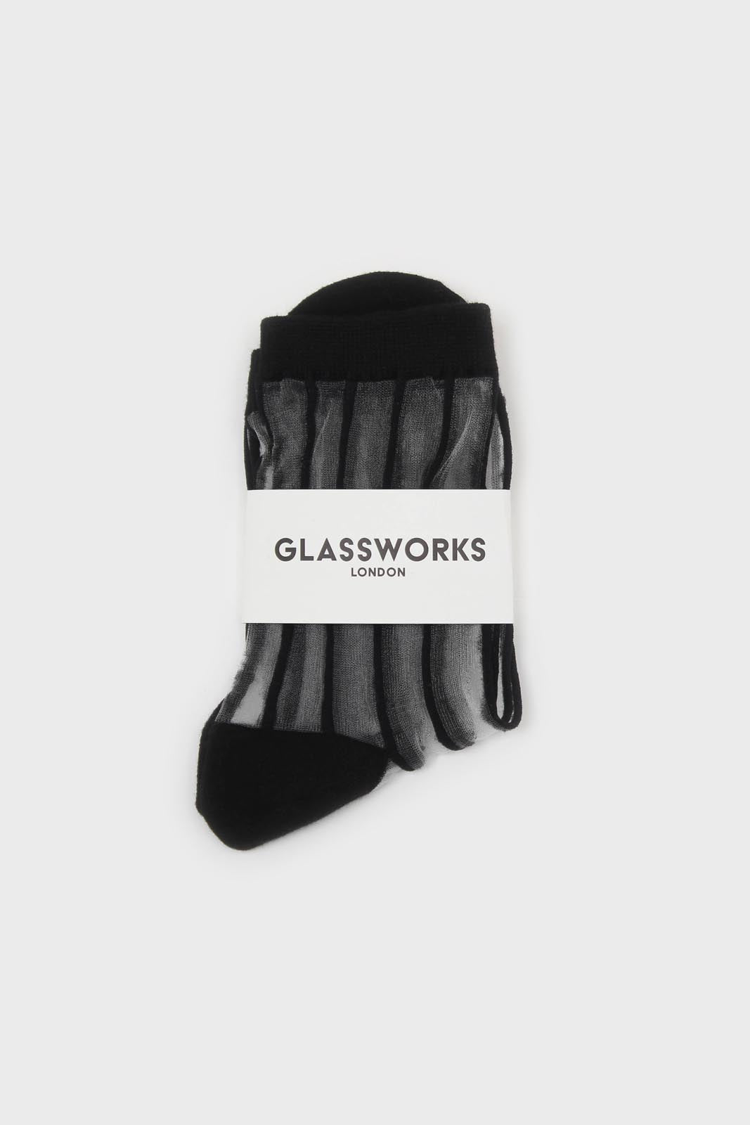 Black sheer referee stripe socks_3