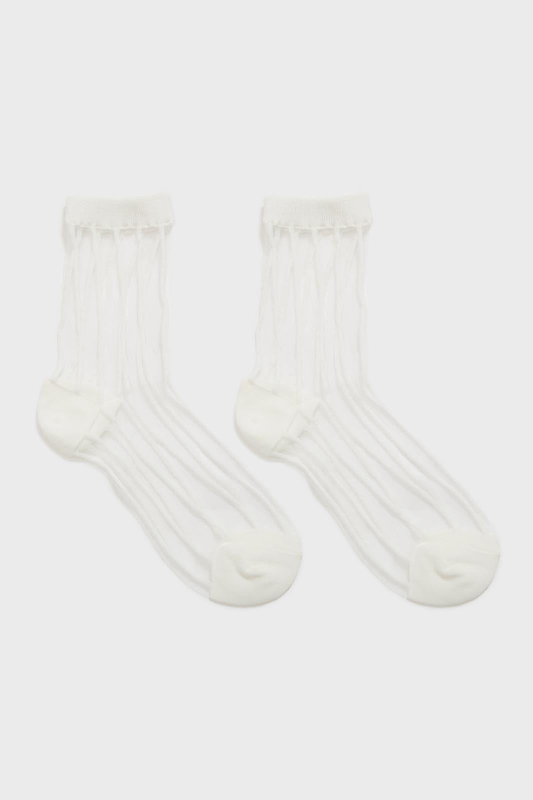 White sheer referee stripe socks_4