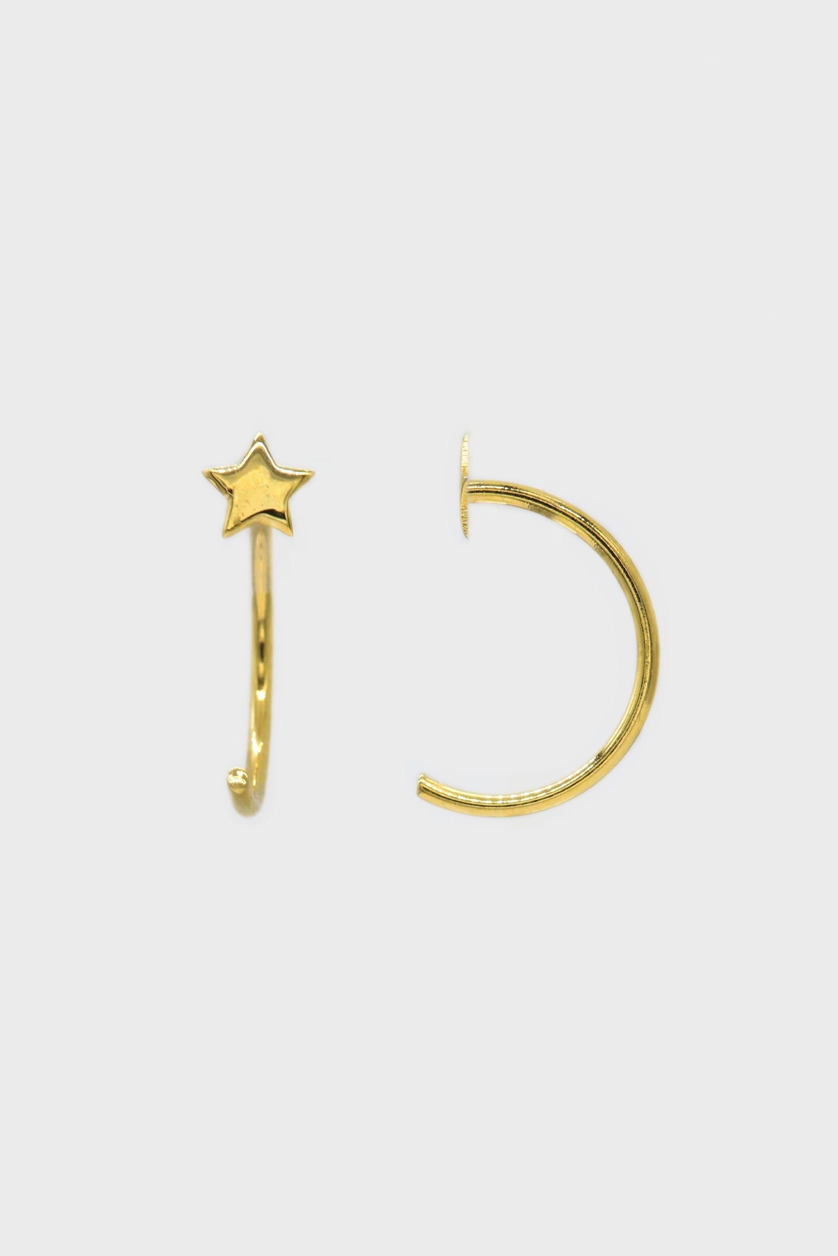 Gold star half hoop_4