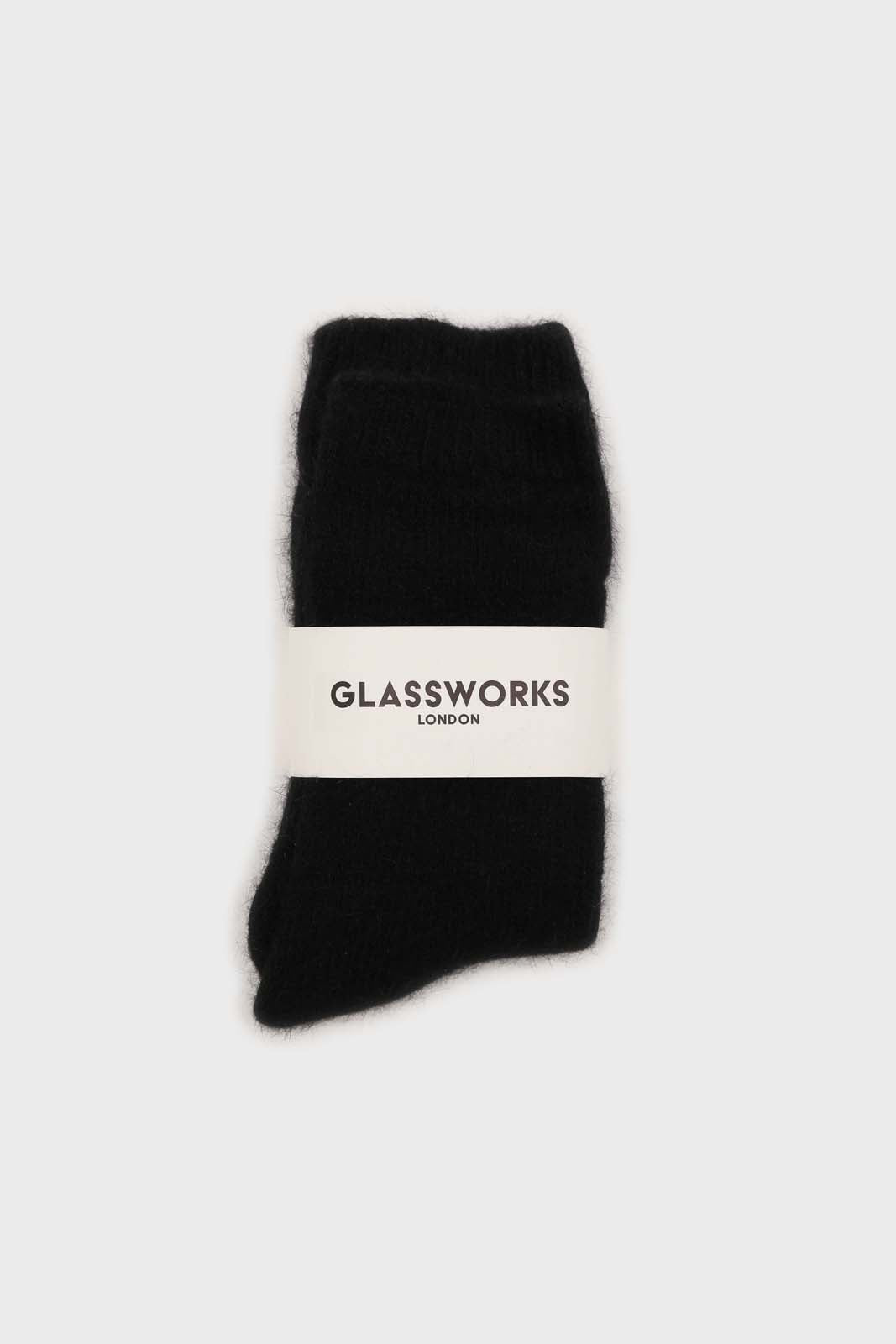 Black angora smooth socks_3