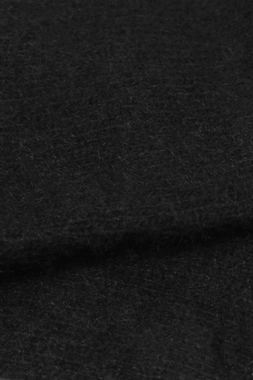 Black angora smooth socks_2