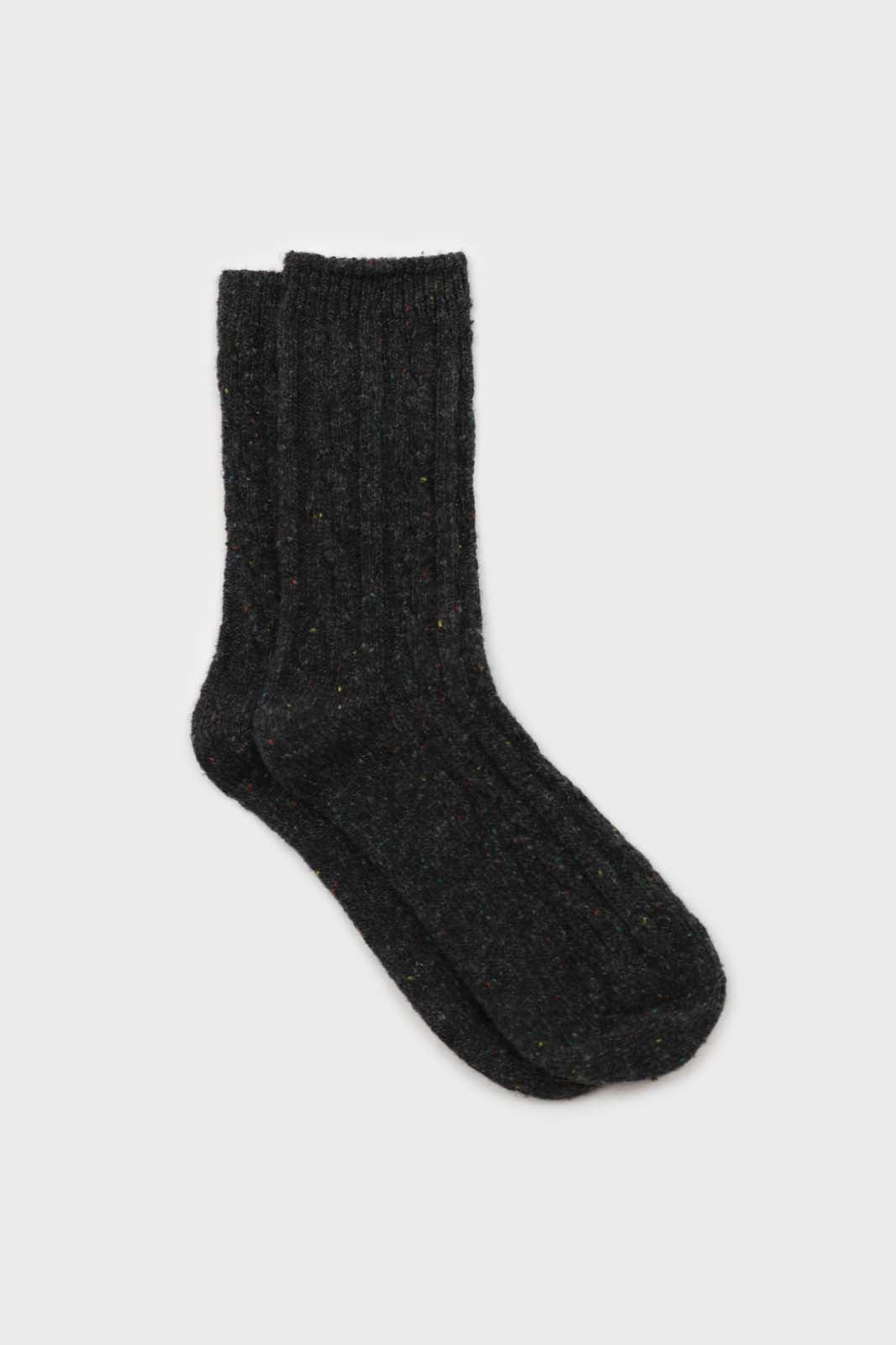 Dark rainbow fleck thick socks - Set of 5_5
