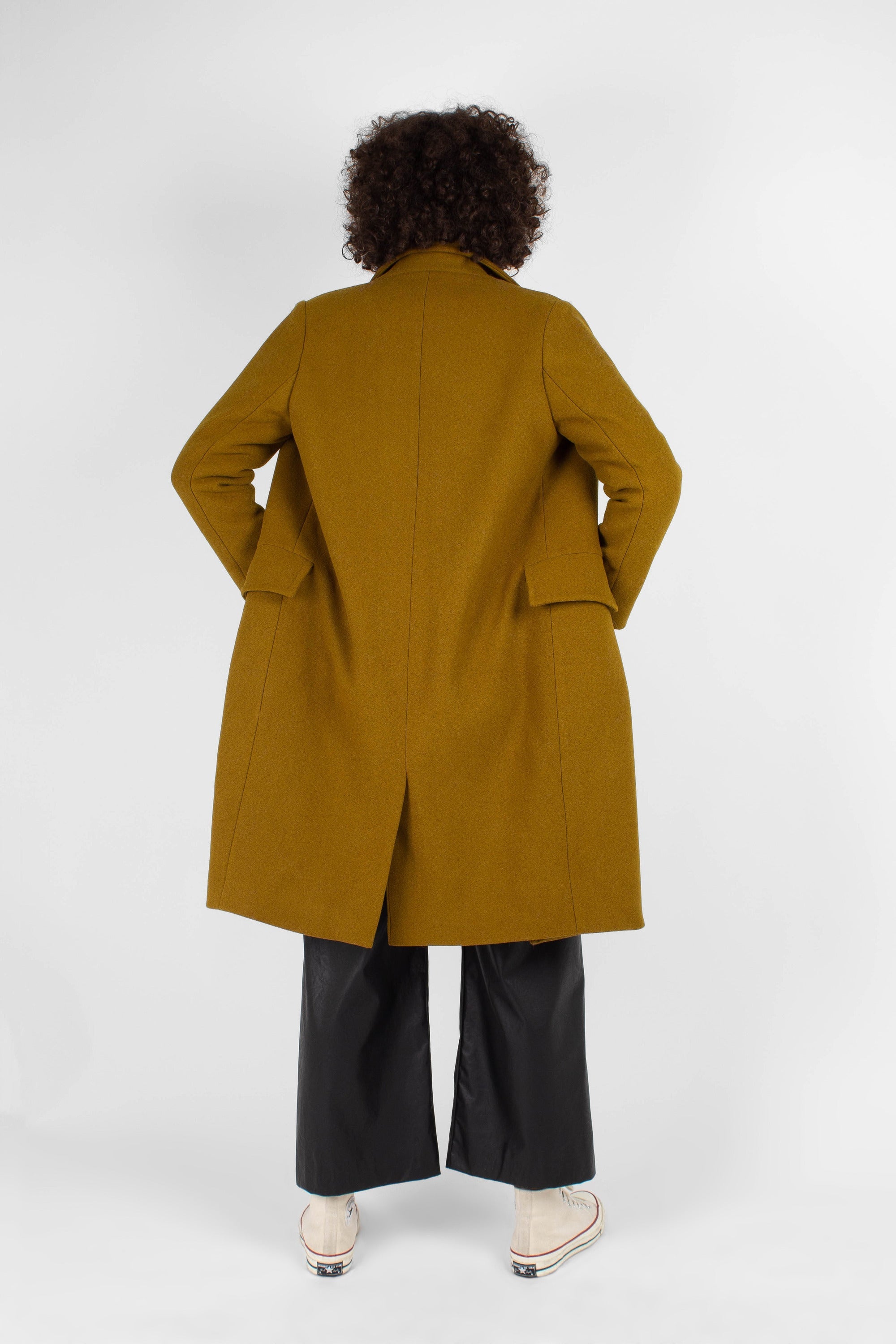 Mustard wool double breasted coat_6