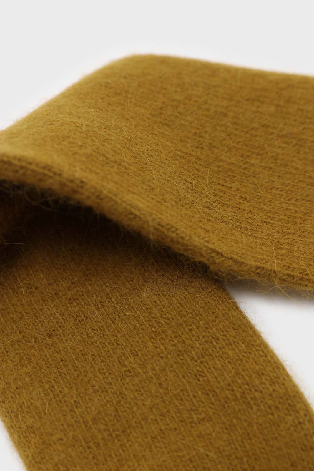 Khaki angora smooth socks_2