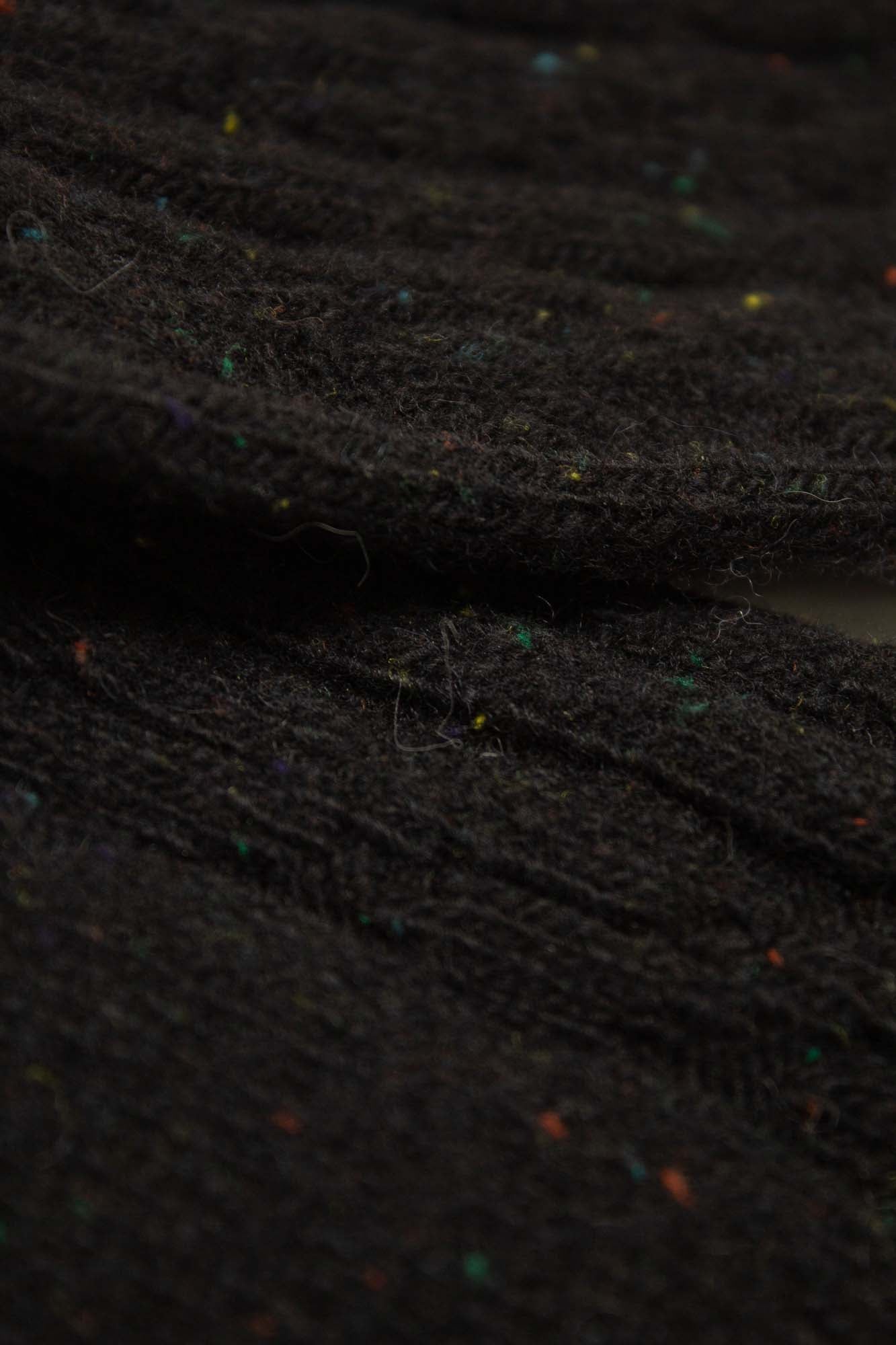 Black rainbow fleck thick socks_2