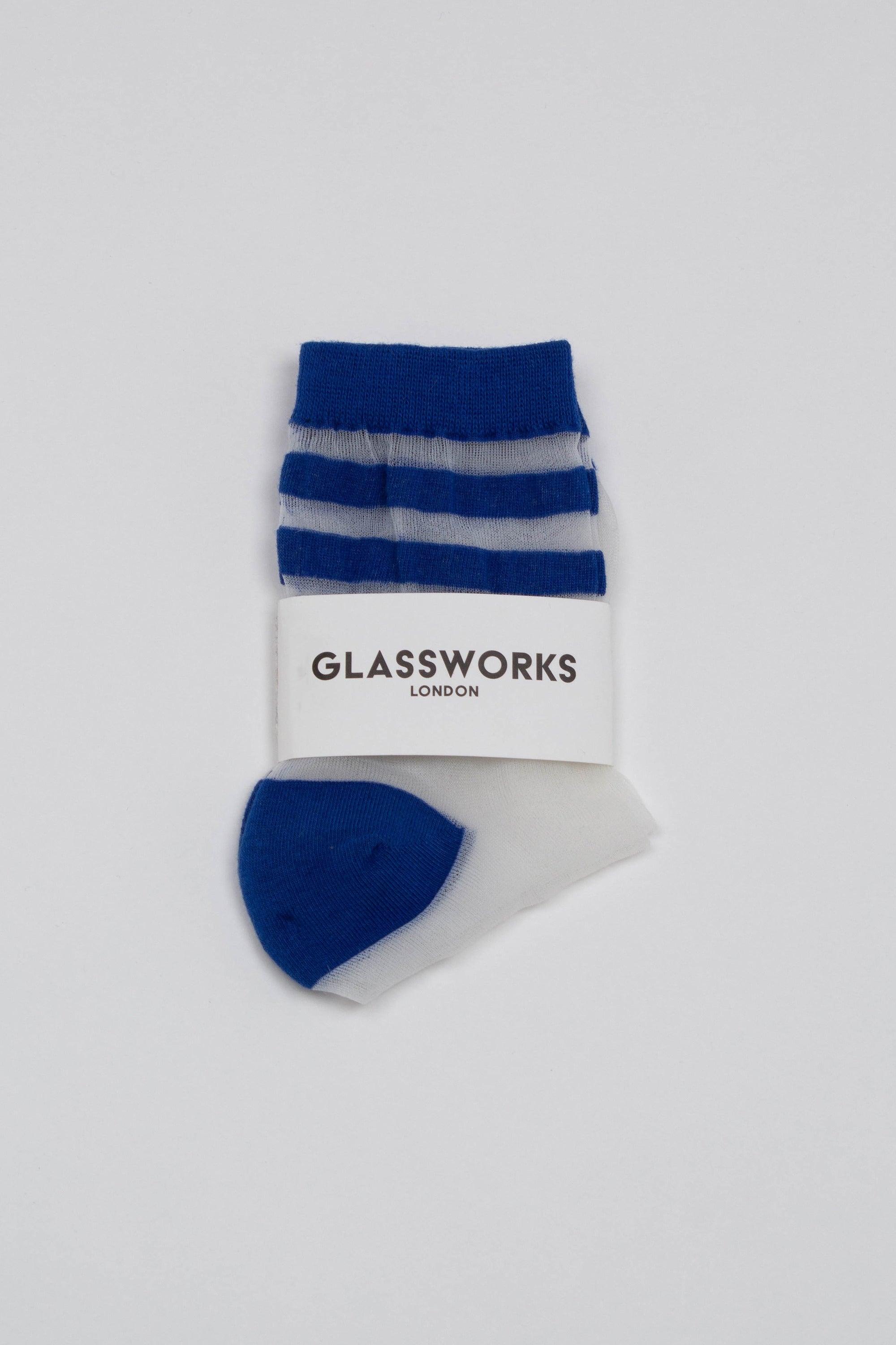 Cobalt sheer triple stripe socks_2