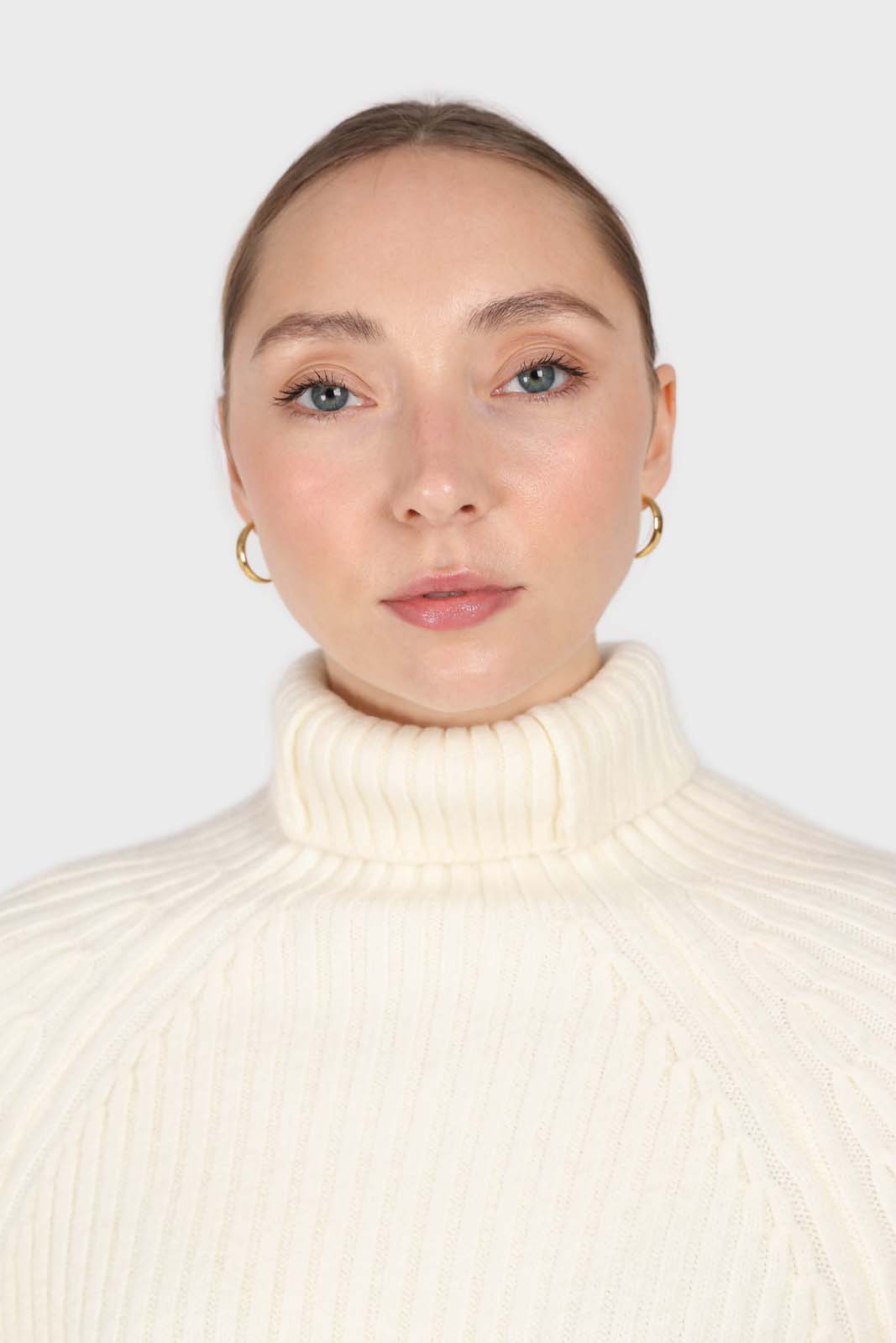 Ivory wool shaped rib turtleneck jumper_4