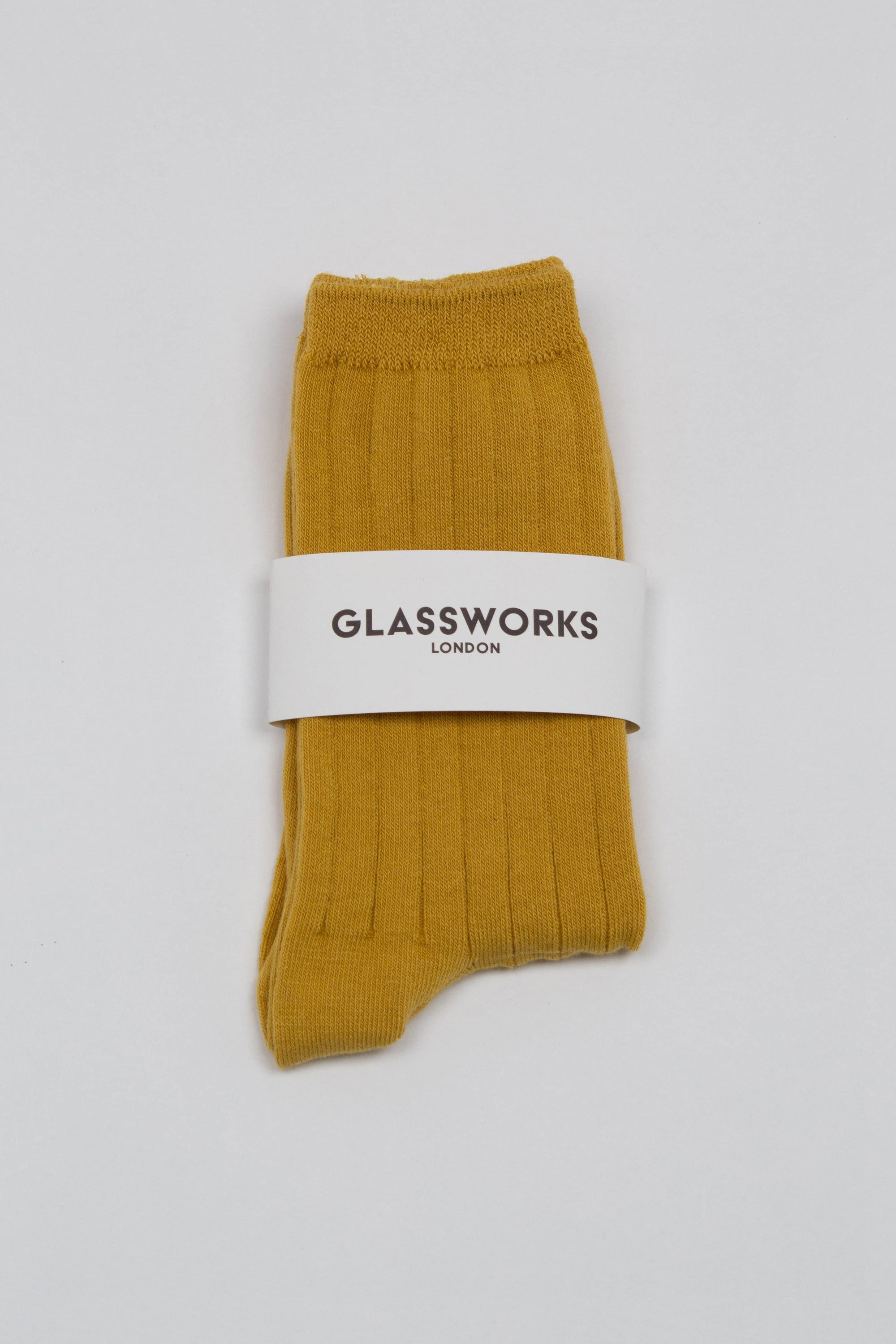 Mustard giant rib socks_5