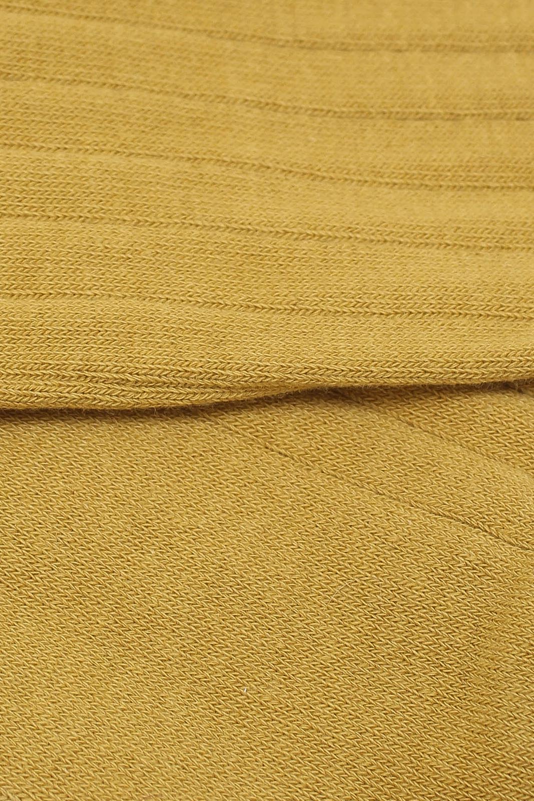 Mustard giant rib socks_2