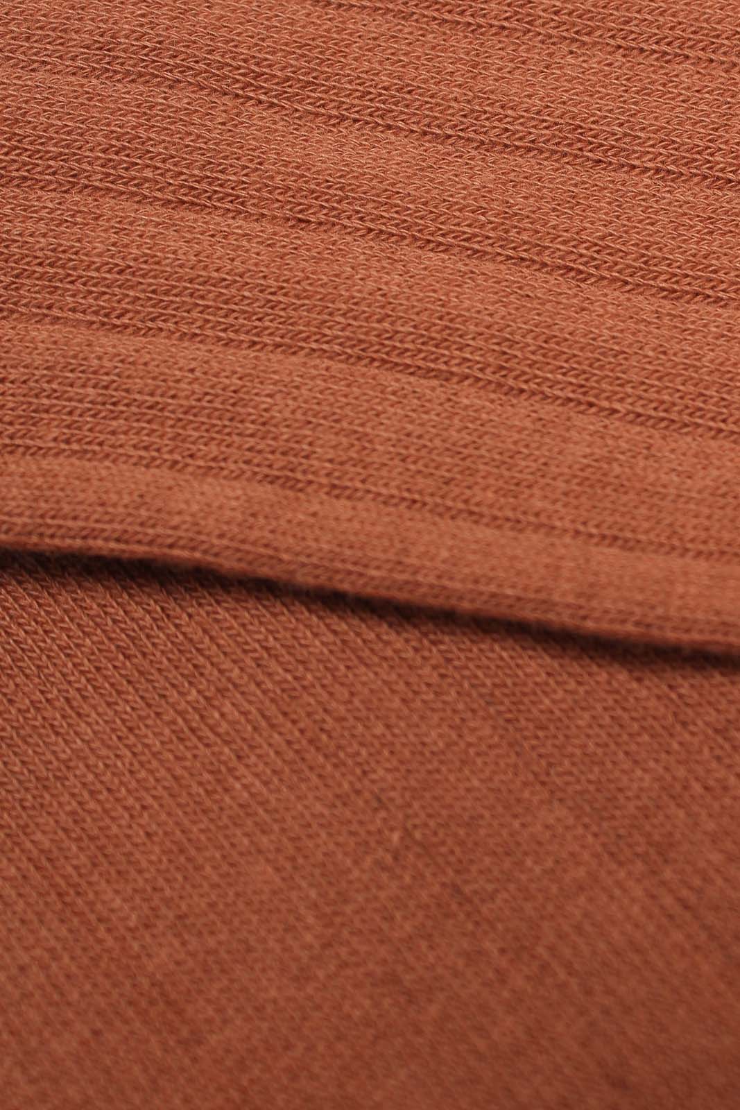 Brown giant rib socks_2