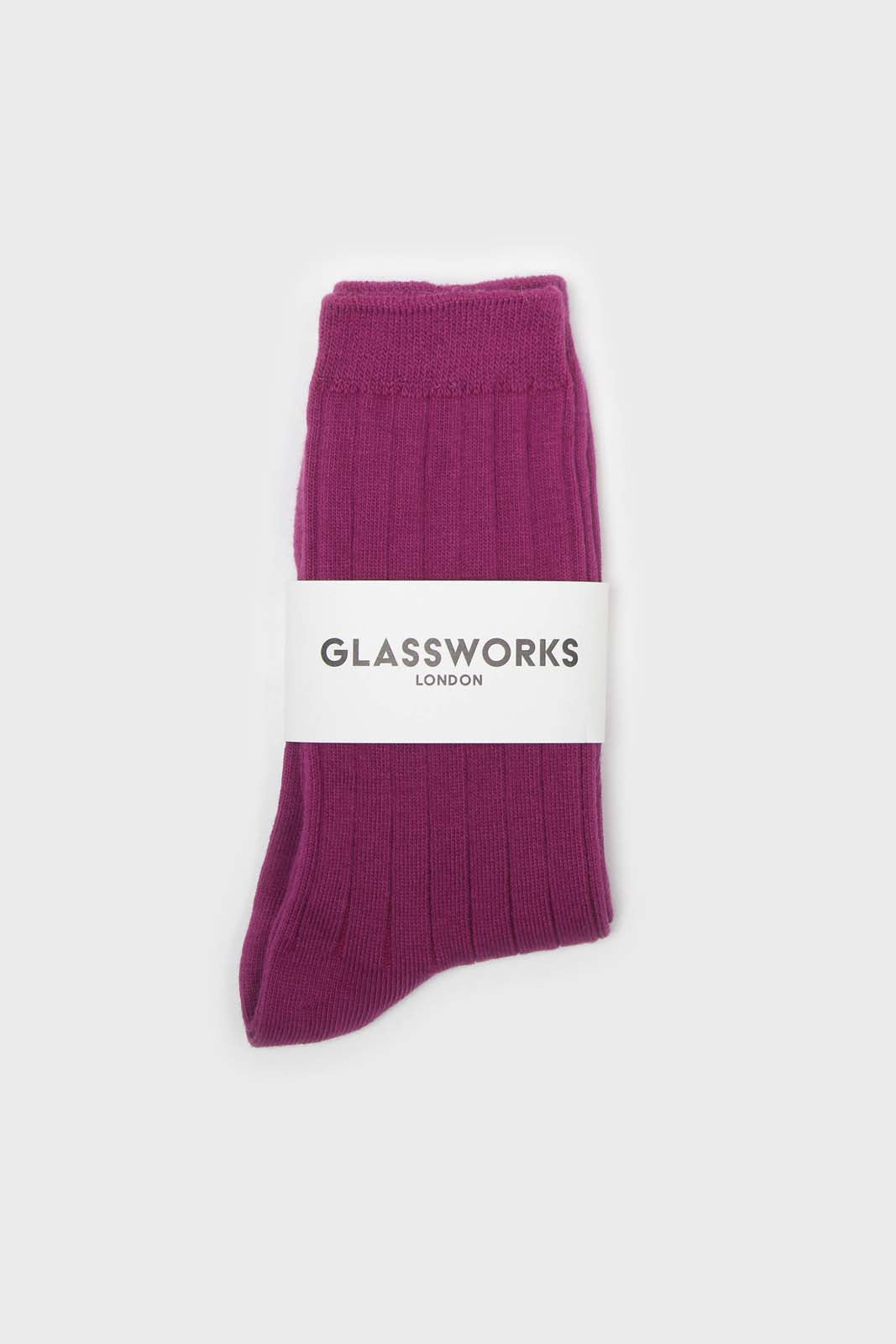 Purple giant rib socks_4
