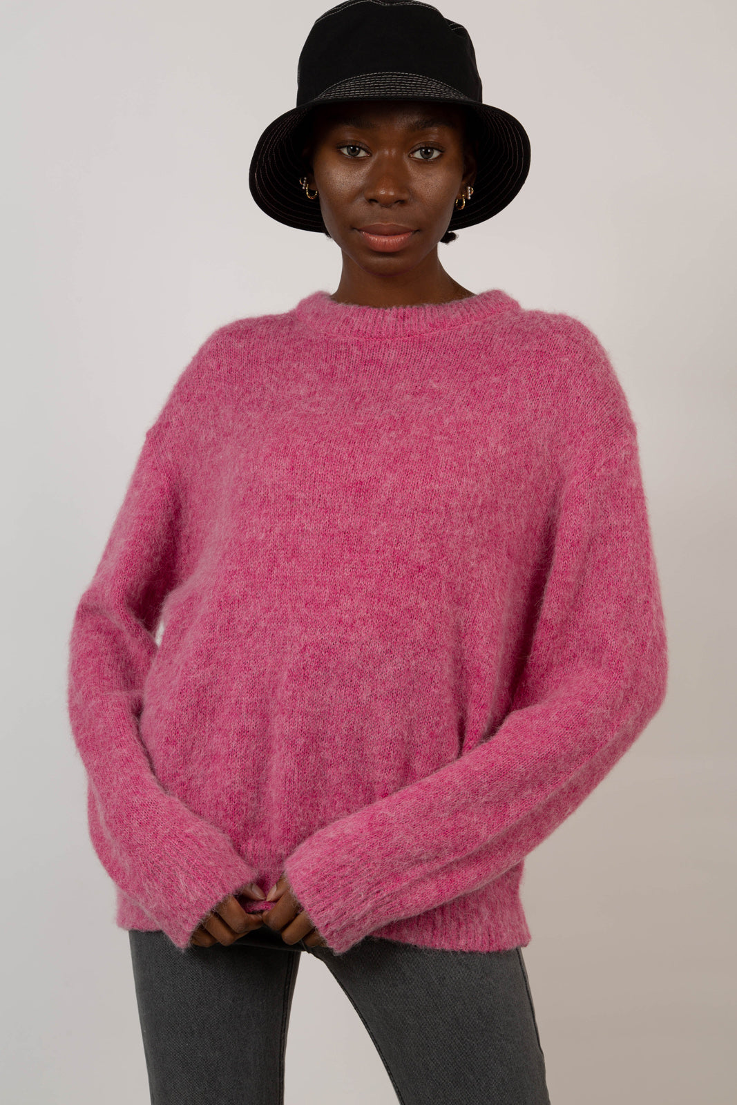 Bright pink alpaca blend jumper_3