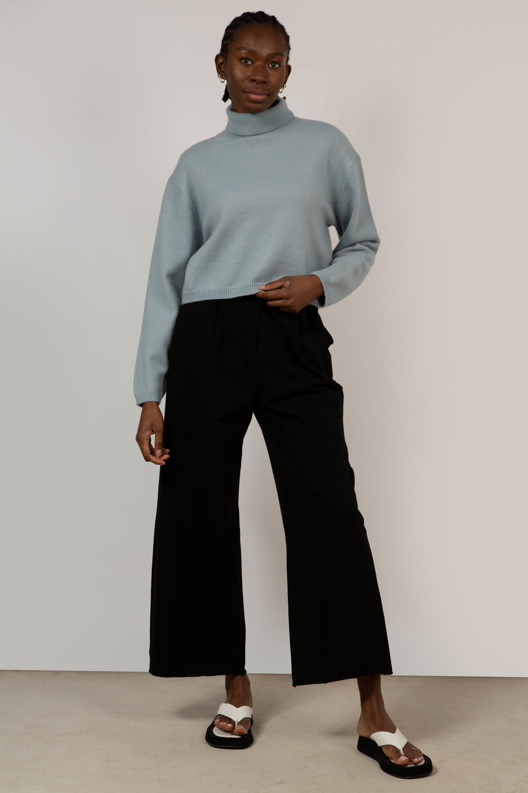 Baby blue cropped turtleneck jumper_8