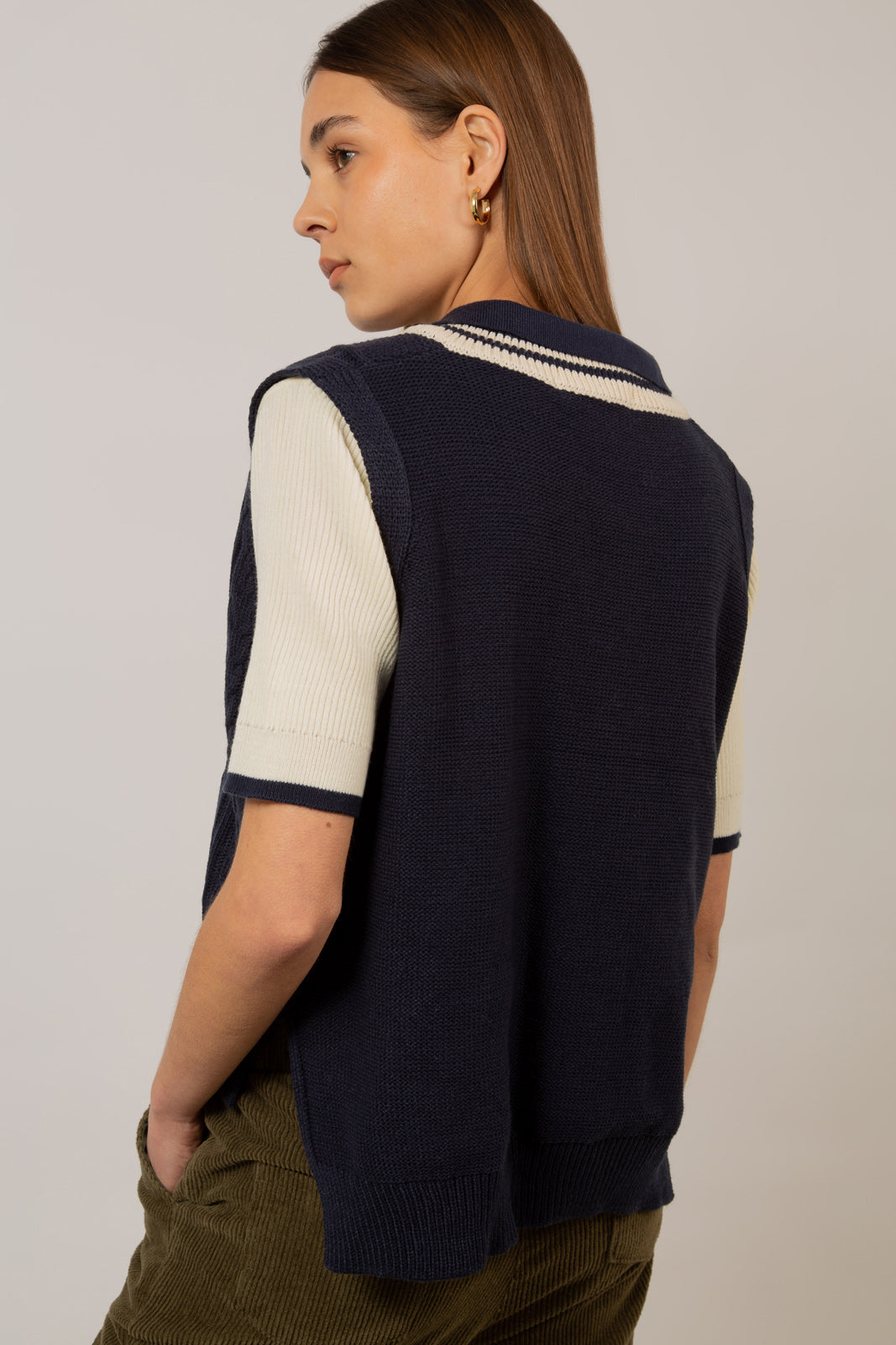 Navy and ivory varsity trim sweater vest_8