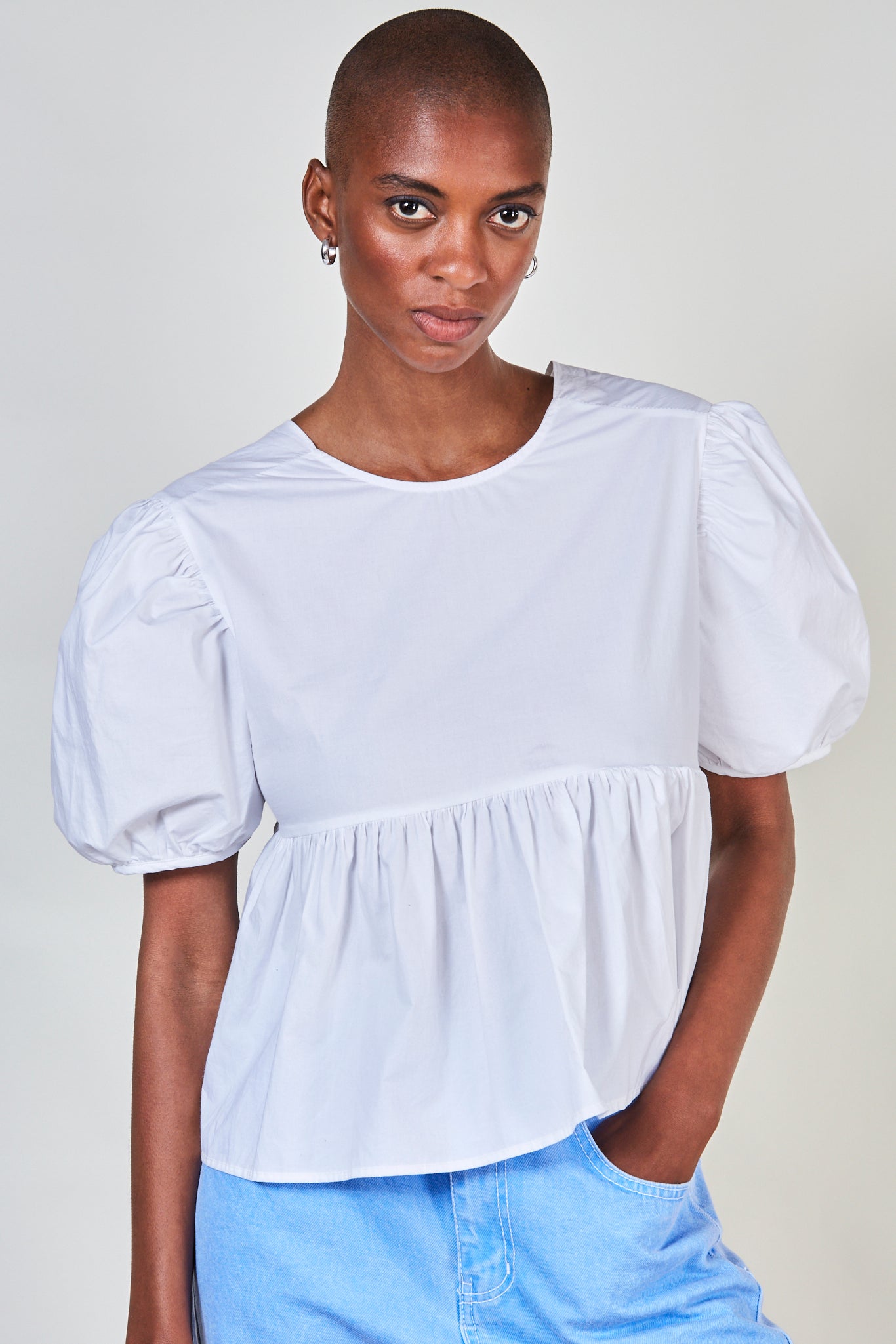 White tie back short sleeved top_4