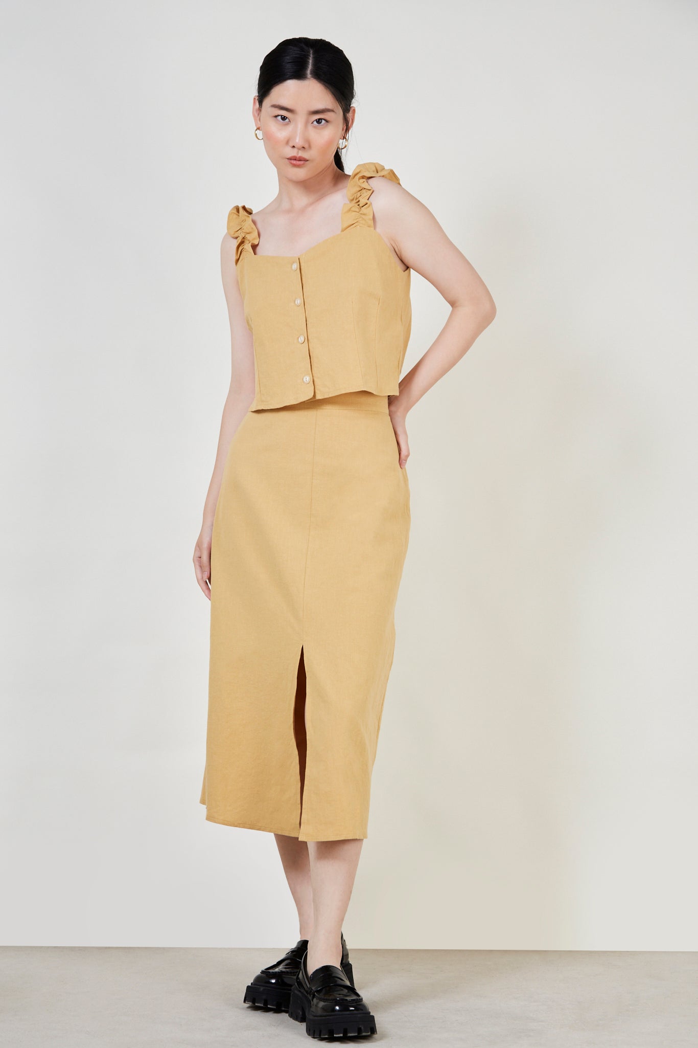 Mustard button front tank_5