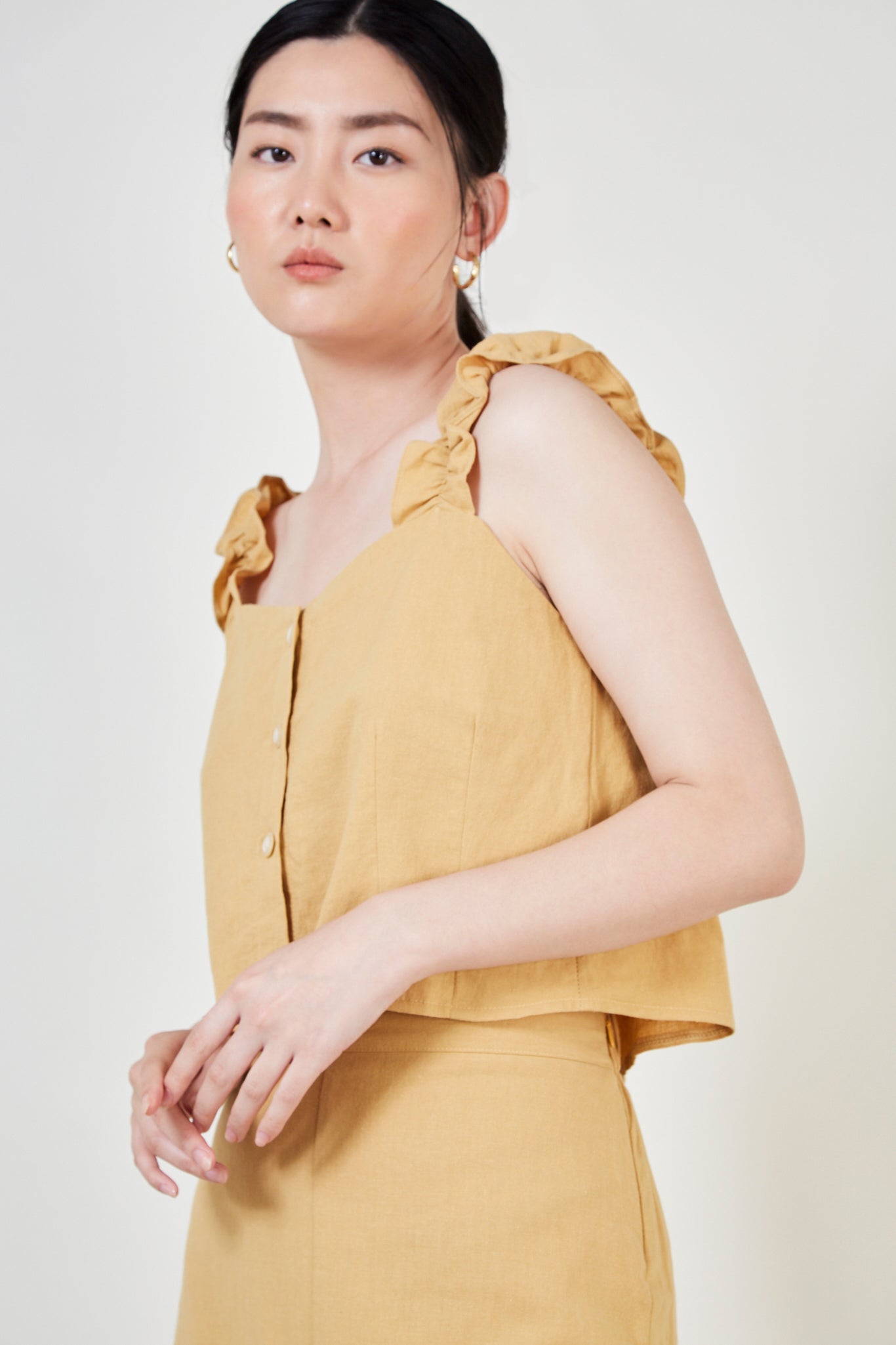 Mustard button front tank_3