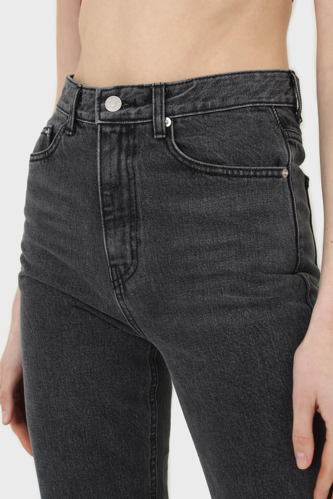 Washed black loose fit jeans - 5128_5