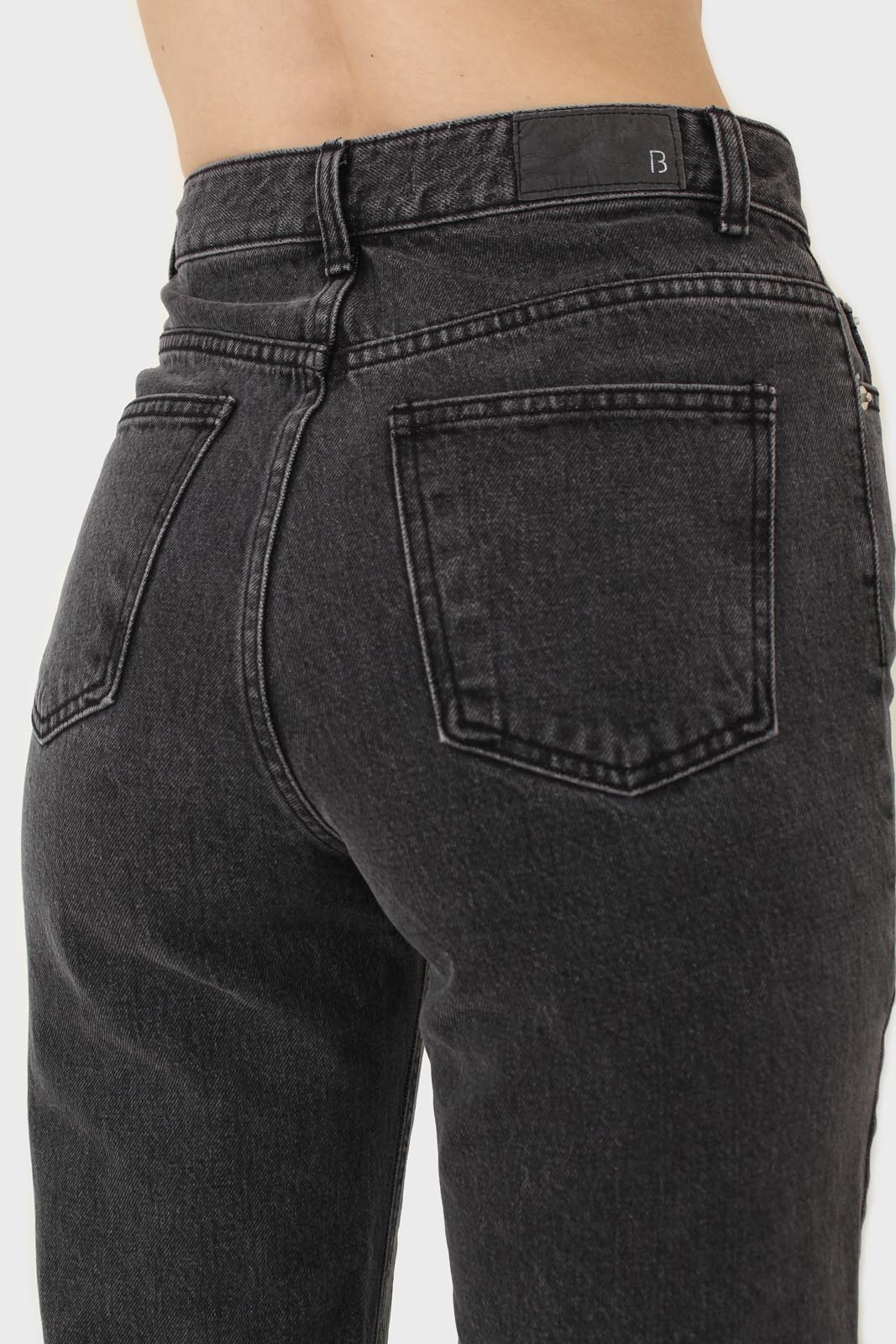 Washed black loose fit jeans - 5128_3