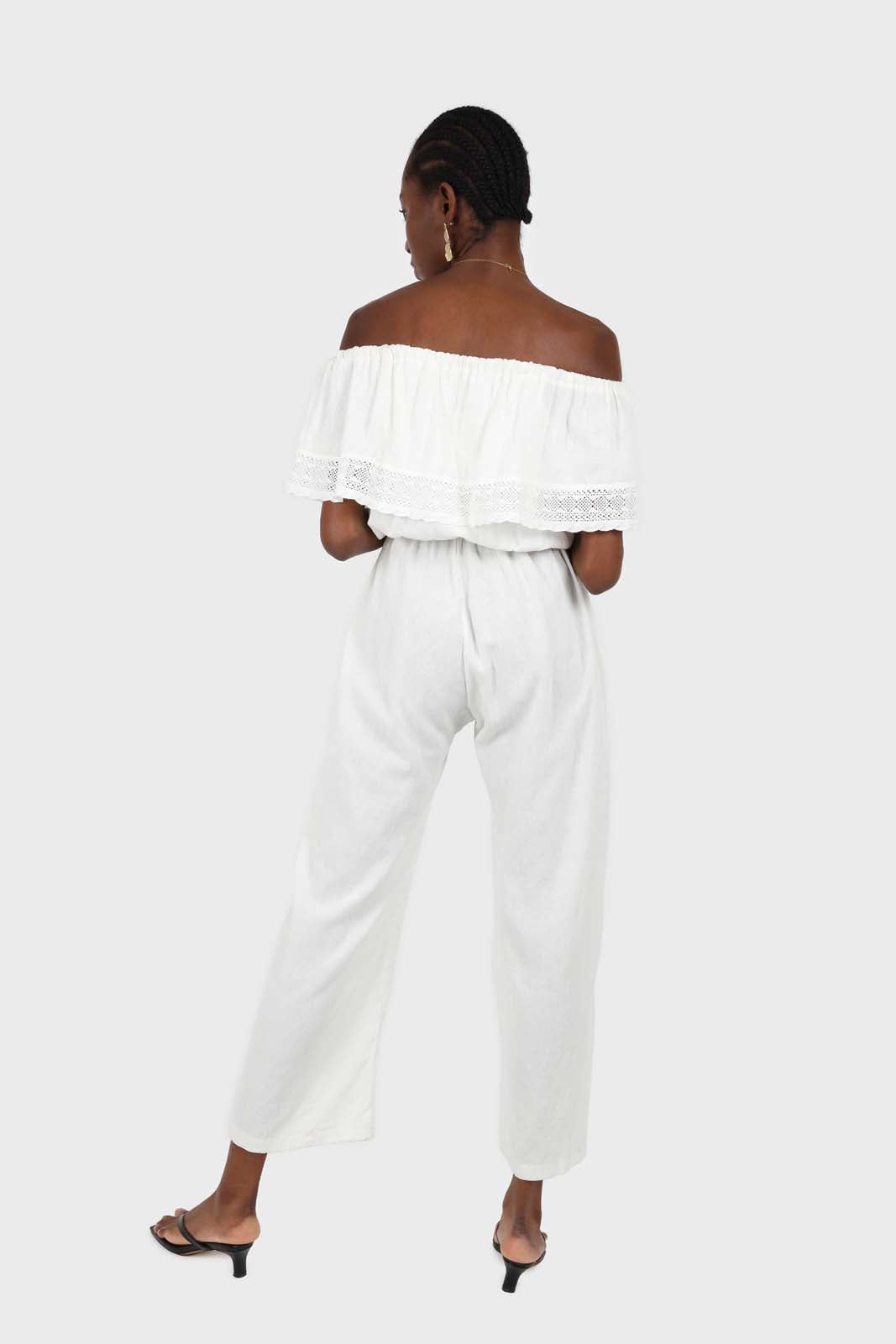 Ivory ruffle off shoulder jumpsuit_4
