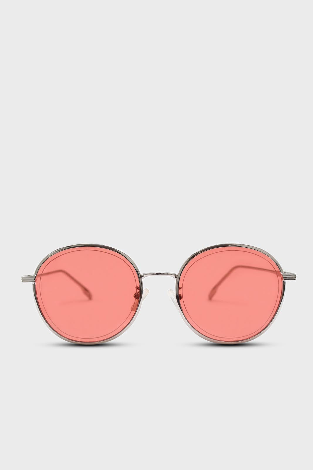 Red and gold lined round sunglasses_1