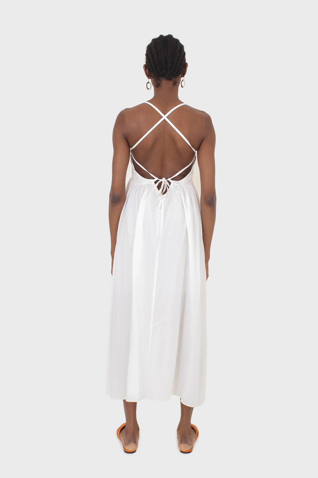 Ivory strappy open back maxi dress_2