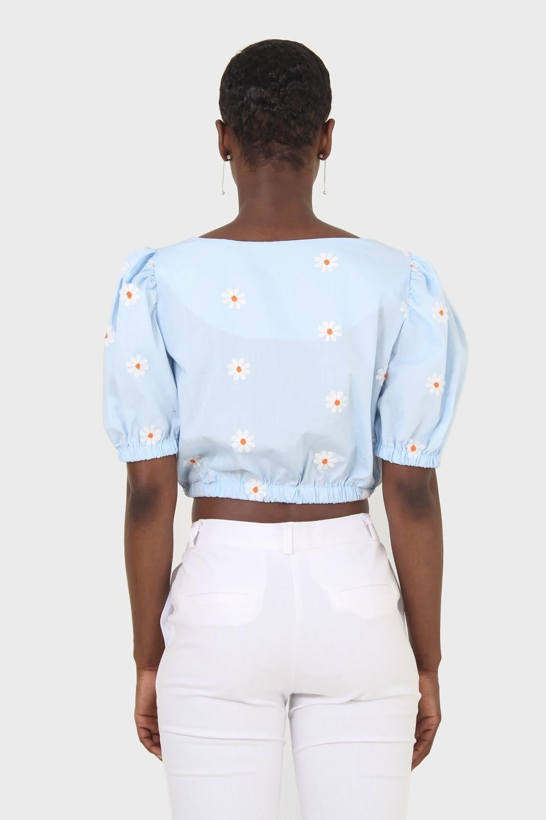 White side pocket simple tailored trousers_6