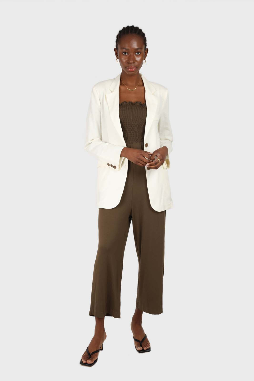 White single breasted tailored blazer_1