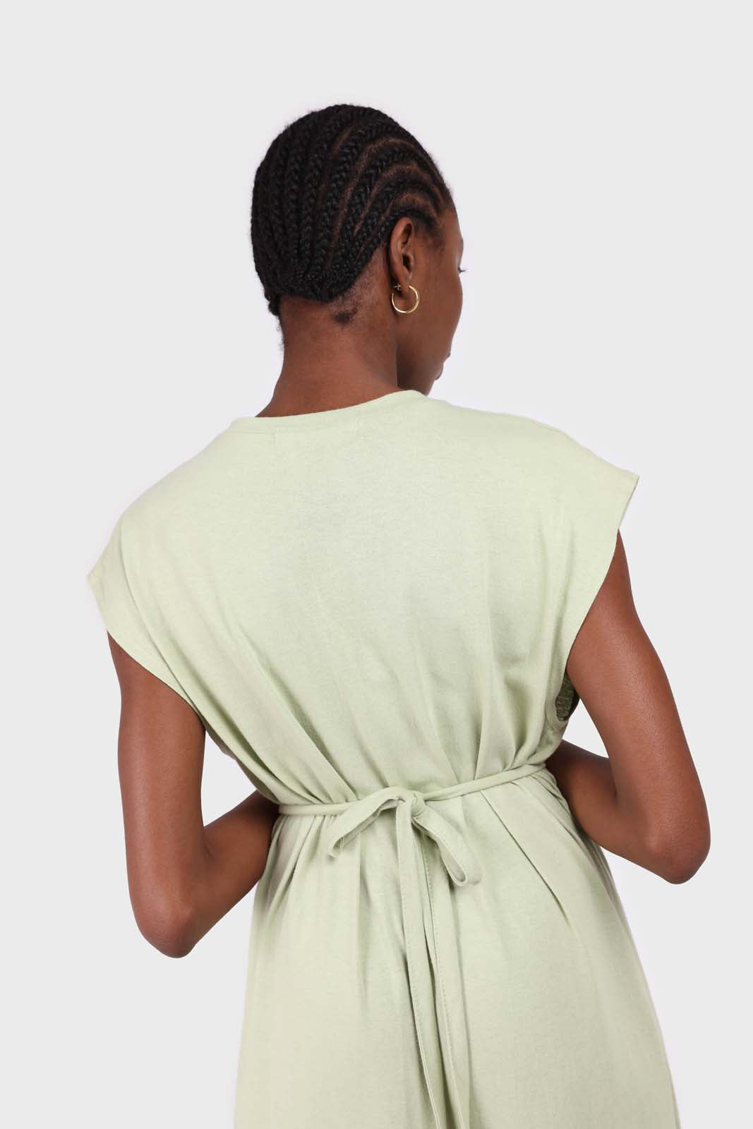 Mint large ruffle hem belted dress_5