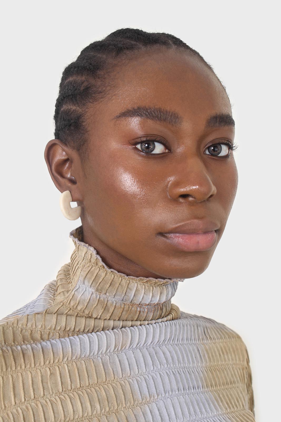 Ivory marble circle earrings_3