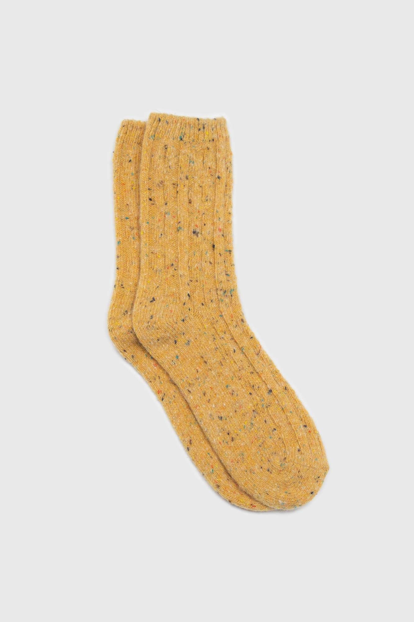 Light rainbow fleck thick socks - Set of 3_3