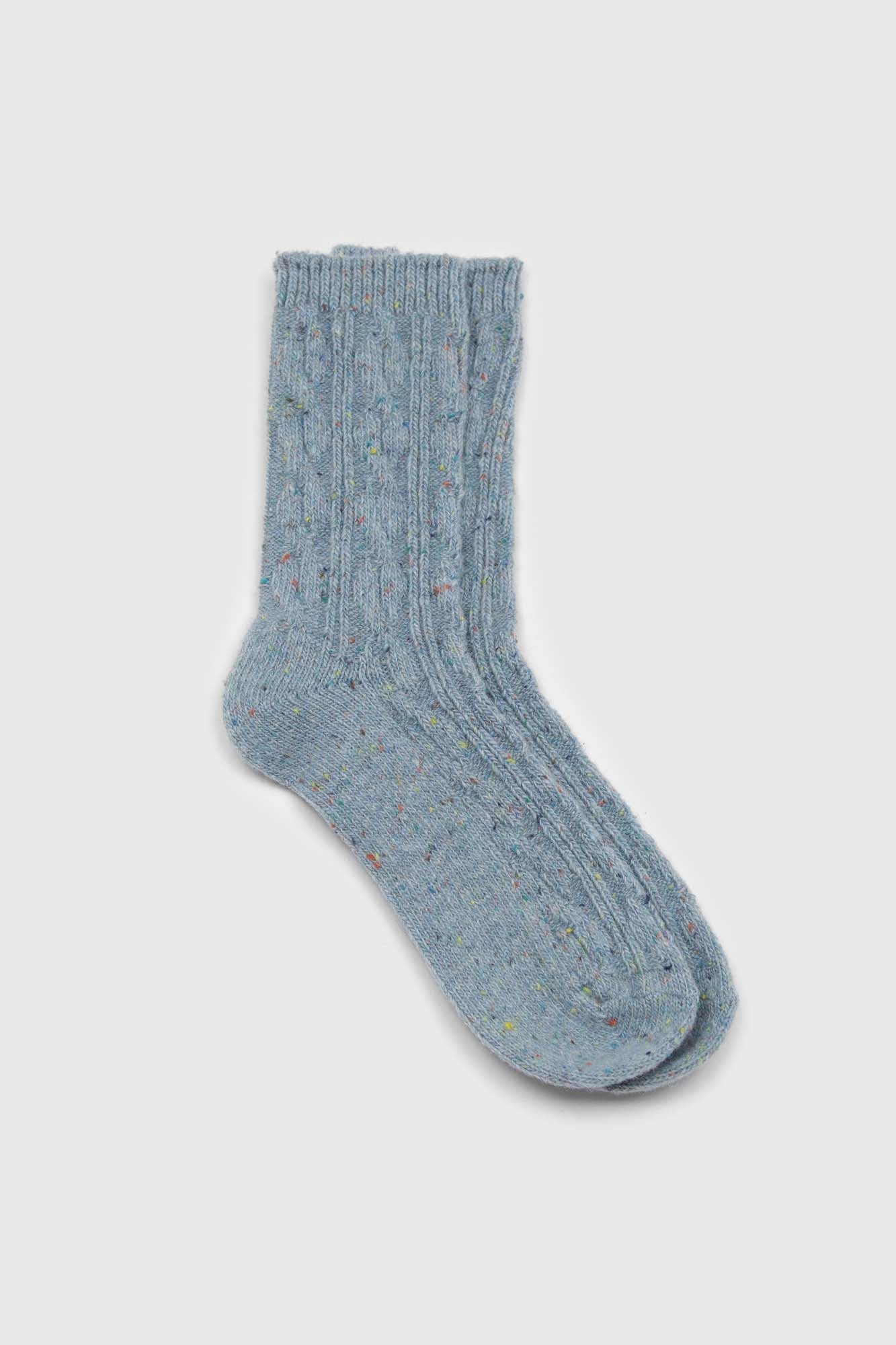 Pastel rainbow fleck thick socks - Set of 5_3