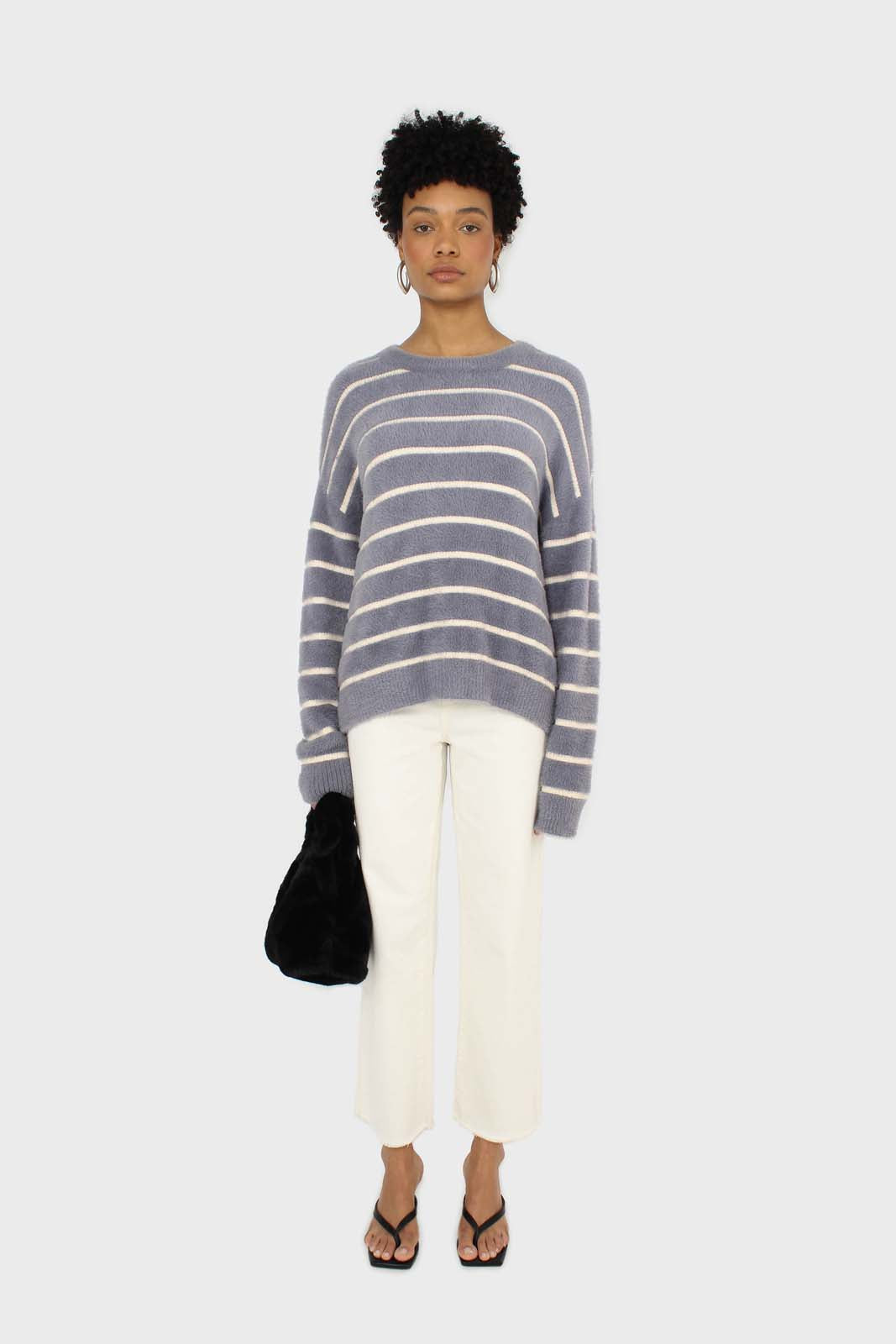 Blue and white striped fuzzy jumper_2