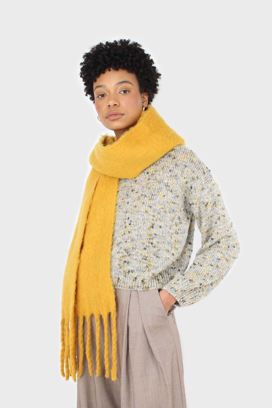 Grey and khaki rainbow crew neck jumper_7