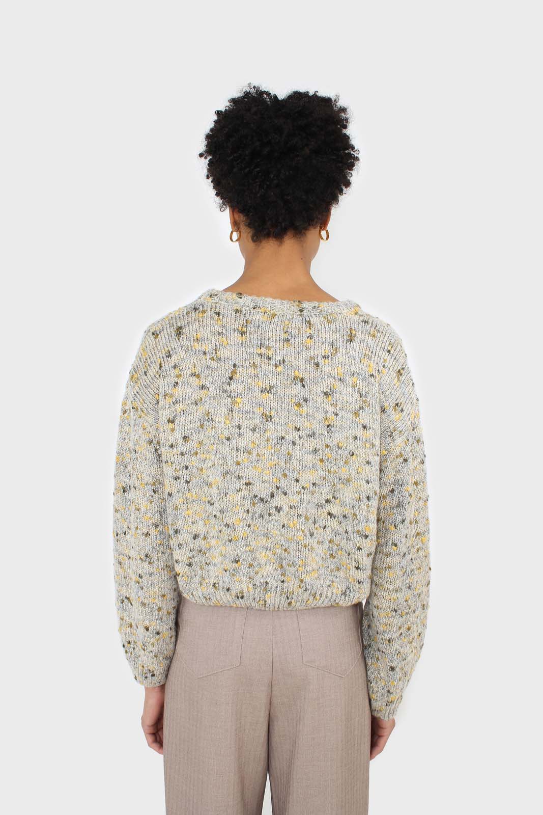 Grey and khaki rainbow crew neck jumper_2