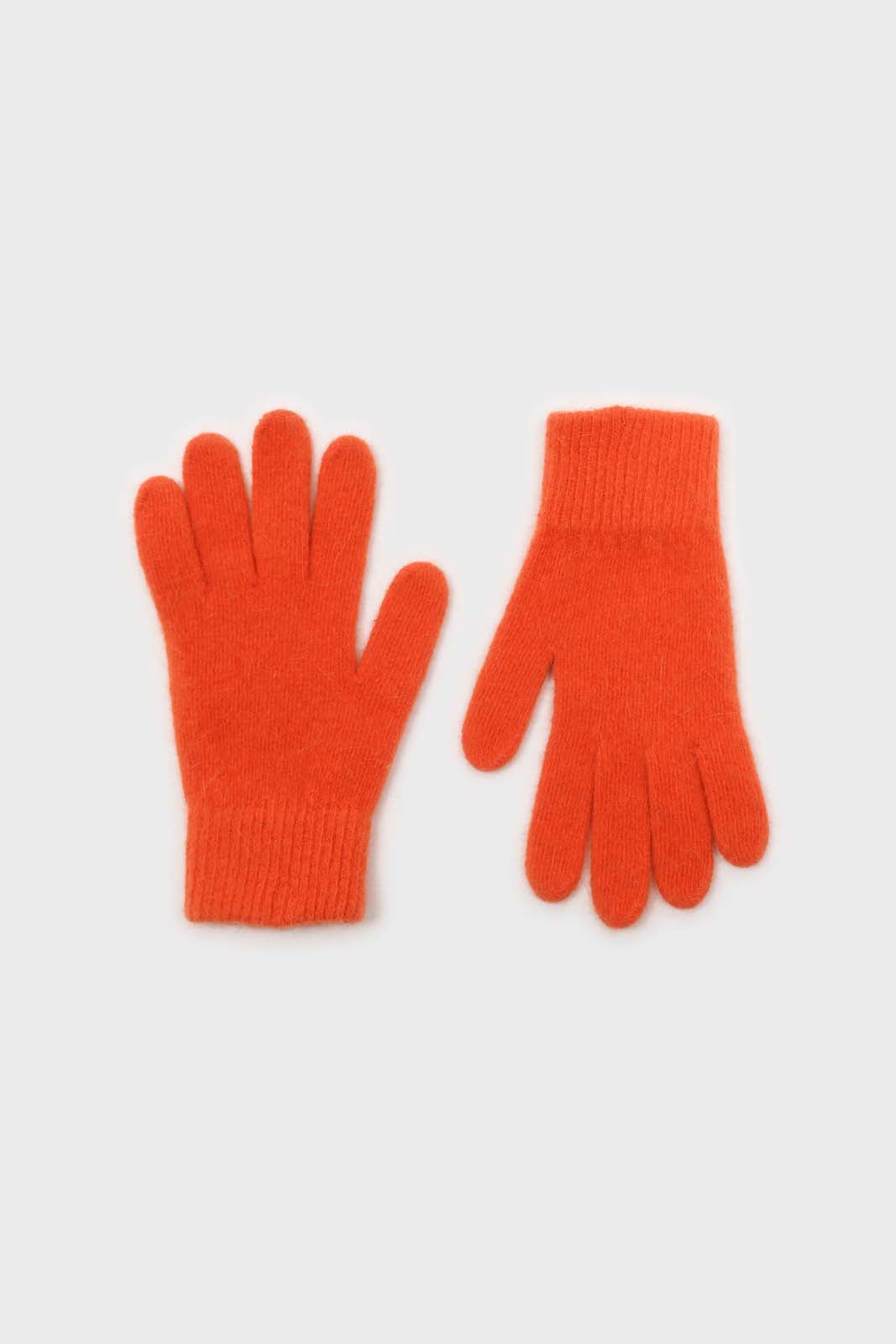 Bright orange mohair gloves_3
