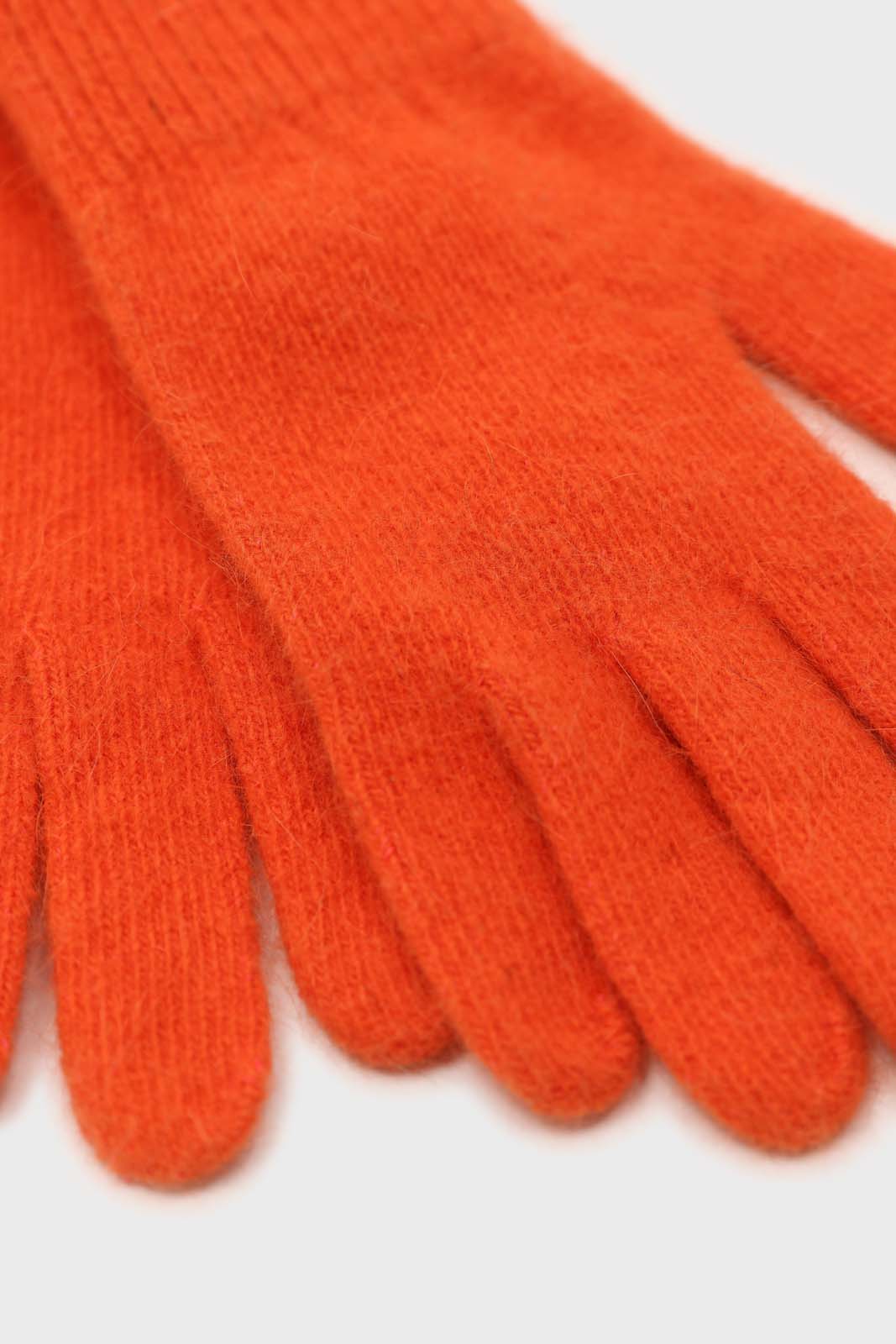 Bright orange mohair gloves_4